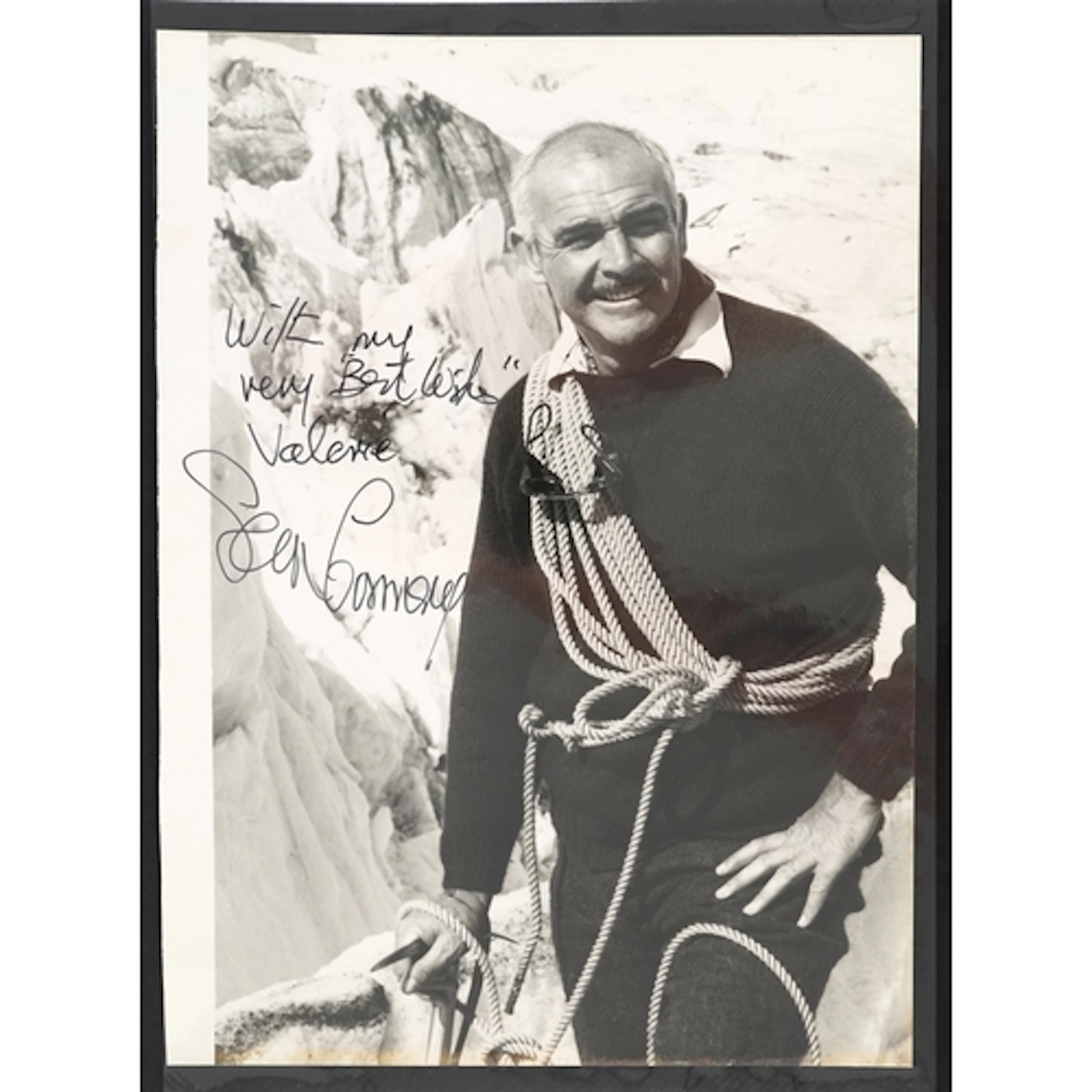 Vintage signed promotional photograph of Sean Connery on the...