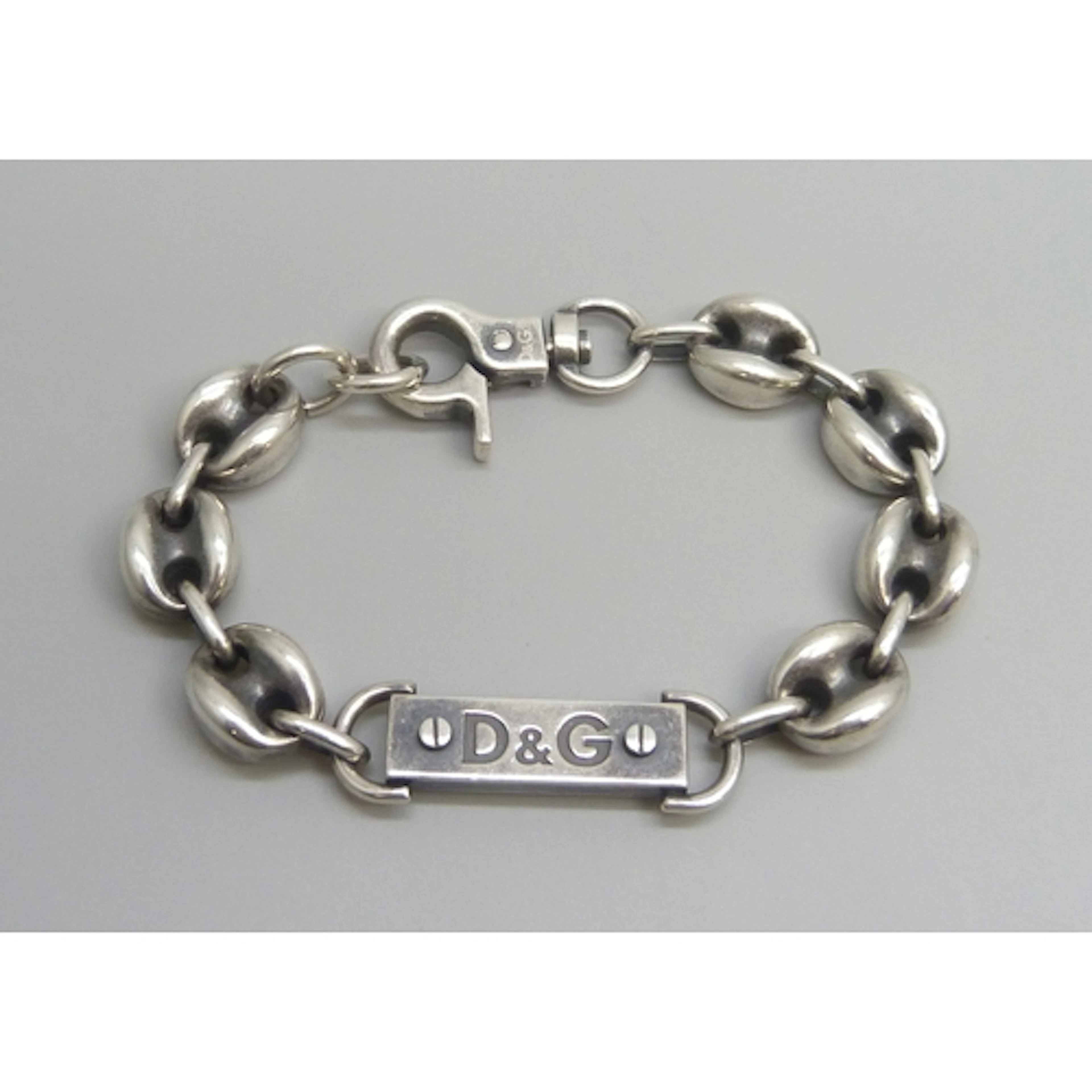 A Dolce & Gabbana ID logo bracelet with chunky mariner ancho...
