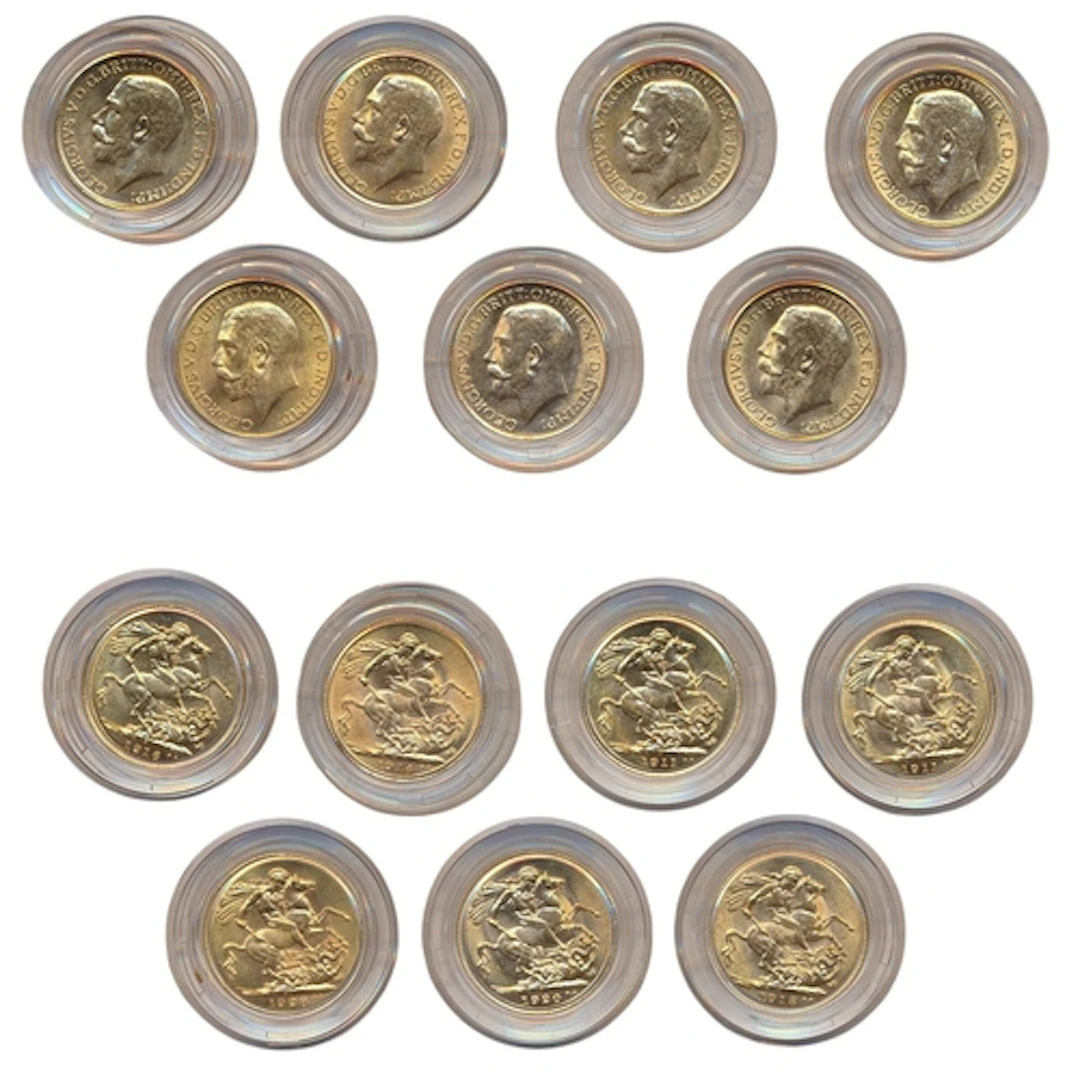 Investment Gold Lot - Documents Required. Sovereign Mintmark...