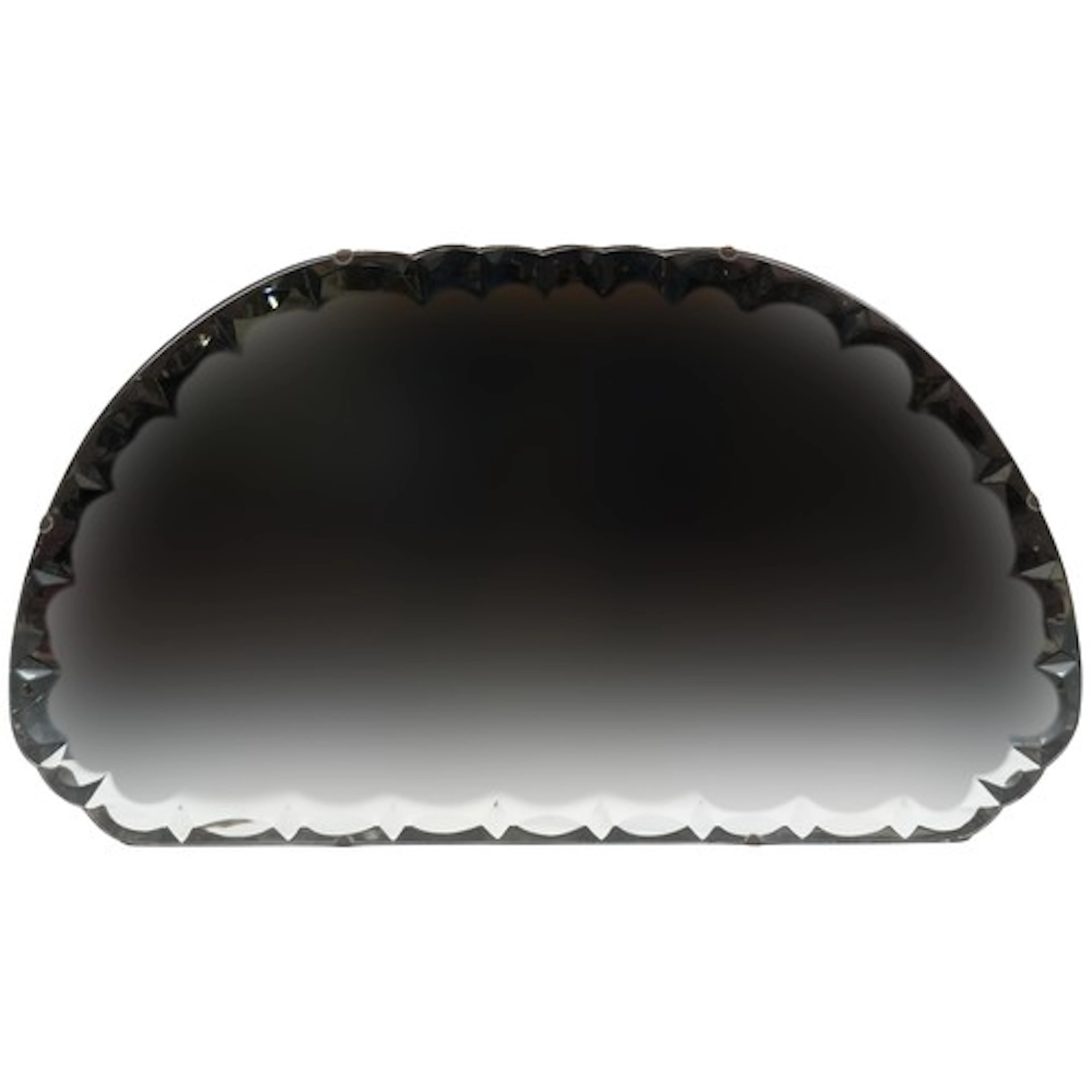 Art Deco style wall mirror, 69cm x 39cm.