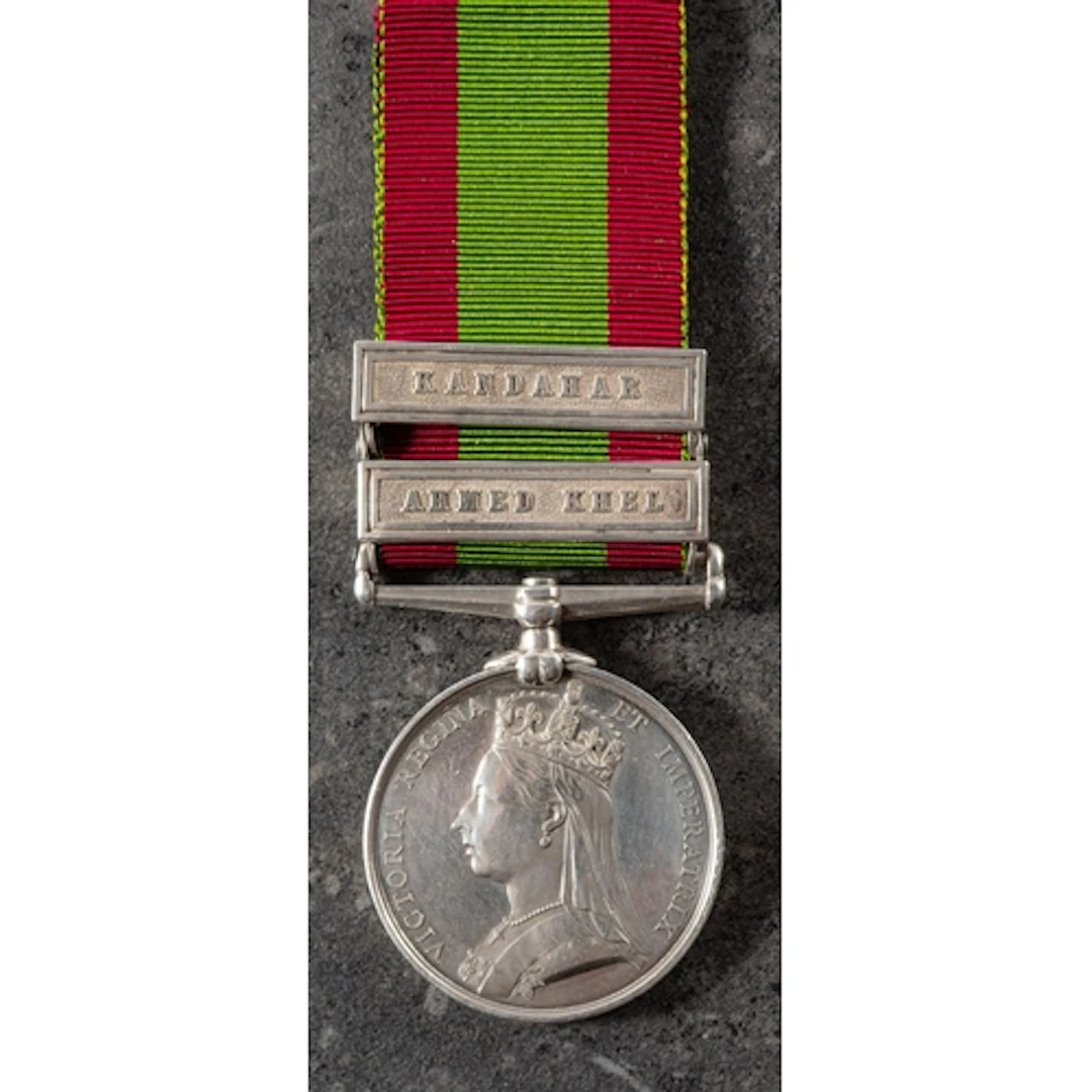 An Afghanistan Medal with Ahmed Khel and Kandahar clasps to ...