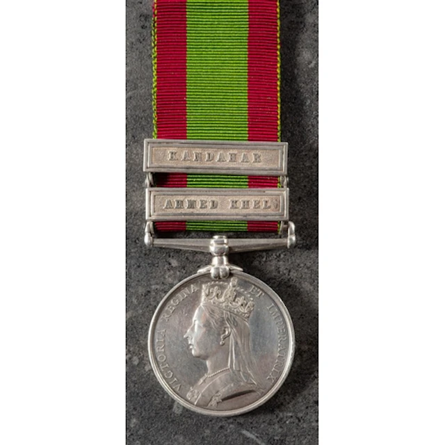 An Afghanistan Medal with Ahmed Khel and Kandahar clasps to ...