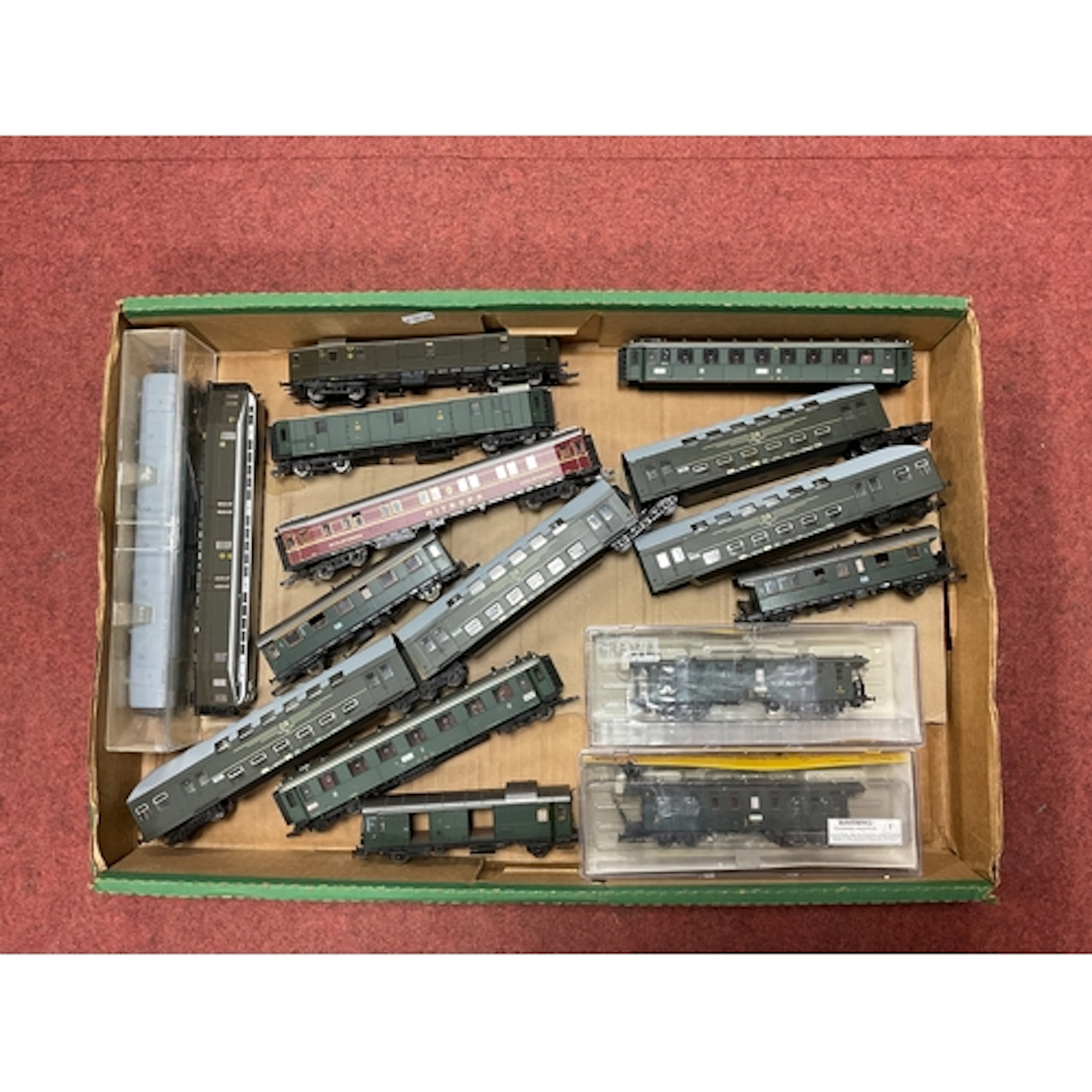 A Collection of HO Scale German and Swiss Outline Coaches an...