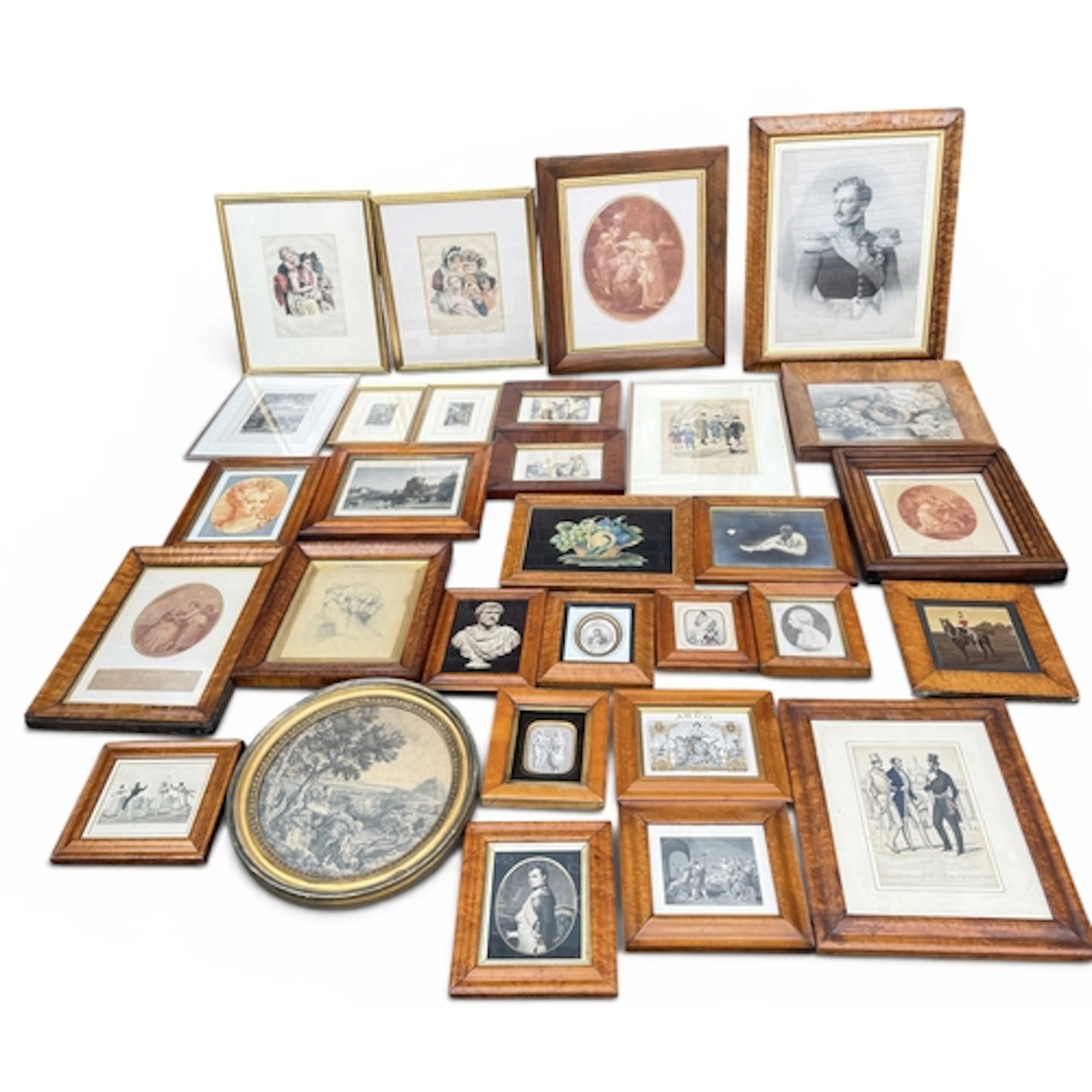 A COLLECTION OF 18TH AND 19TH CENTURY ENGRAVINGS AND PRINTS,...