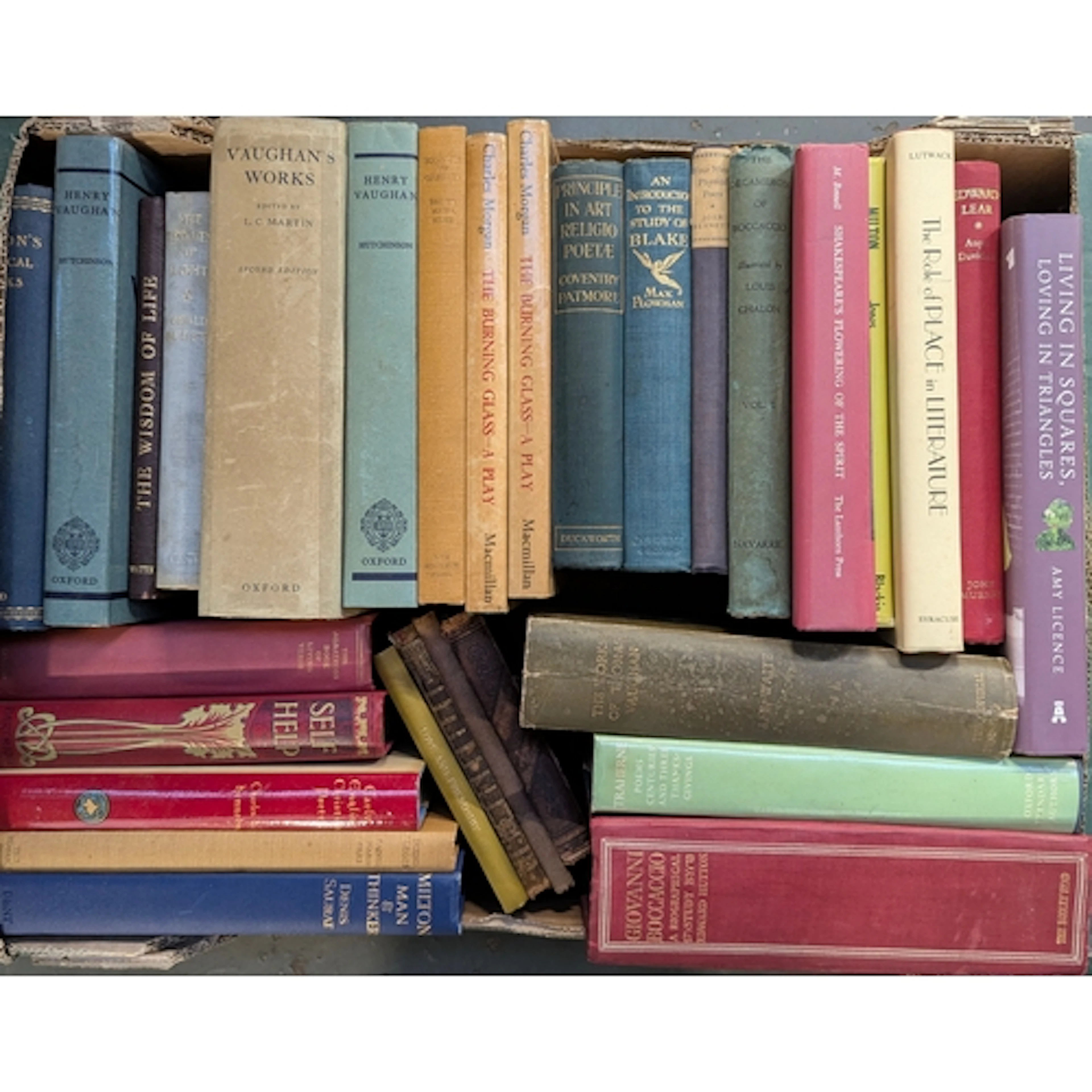BOOKS, LITERATURE. Mainly on poets with a mystical inclinati...