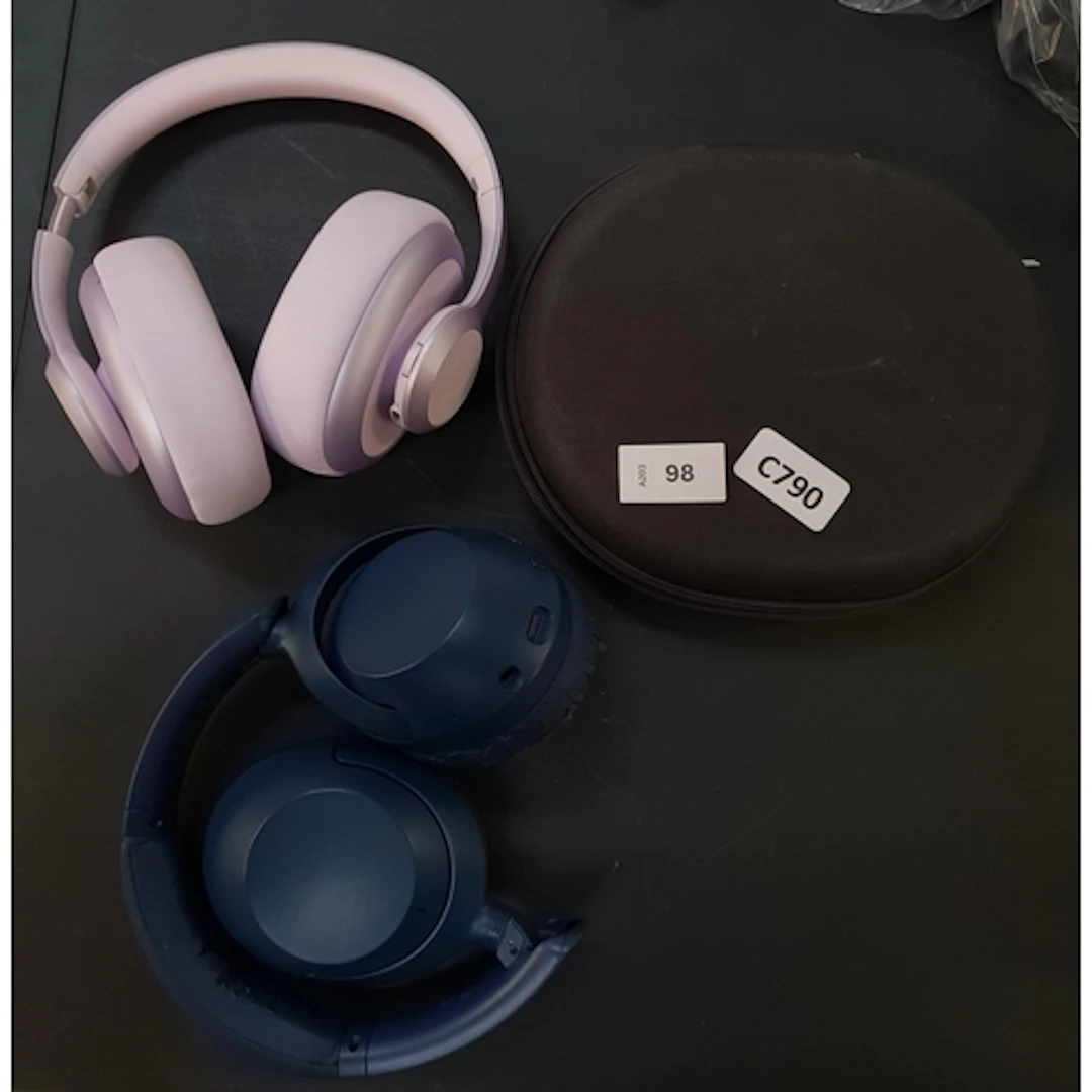 TWO PAIRS OF HEADPHONES including Sony and Fresh and Rebel