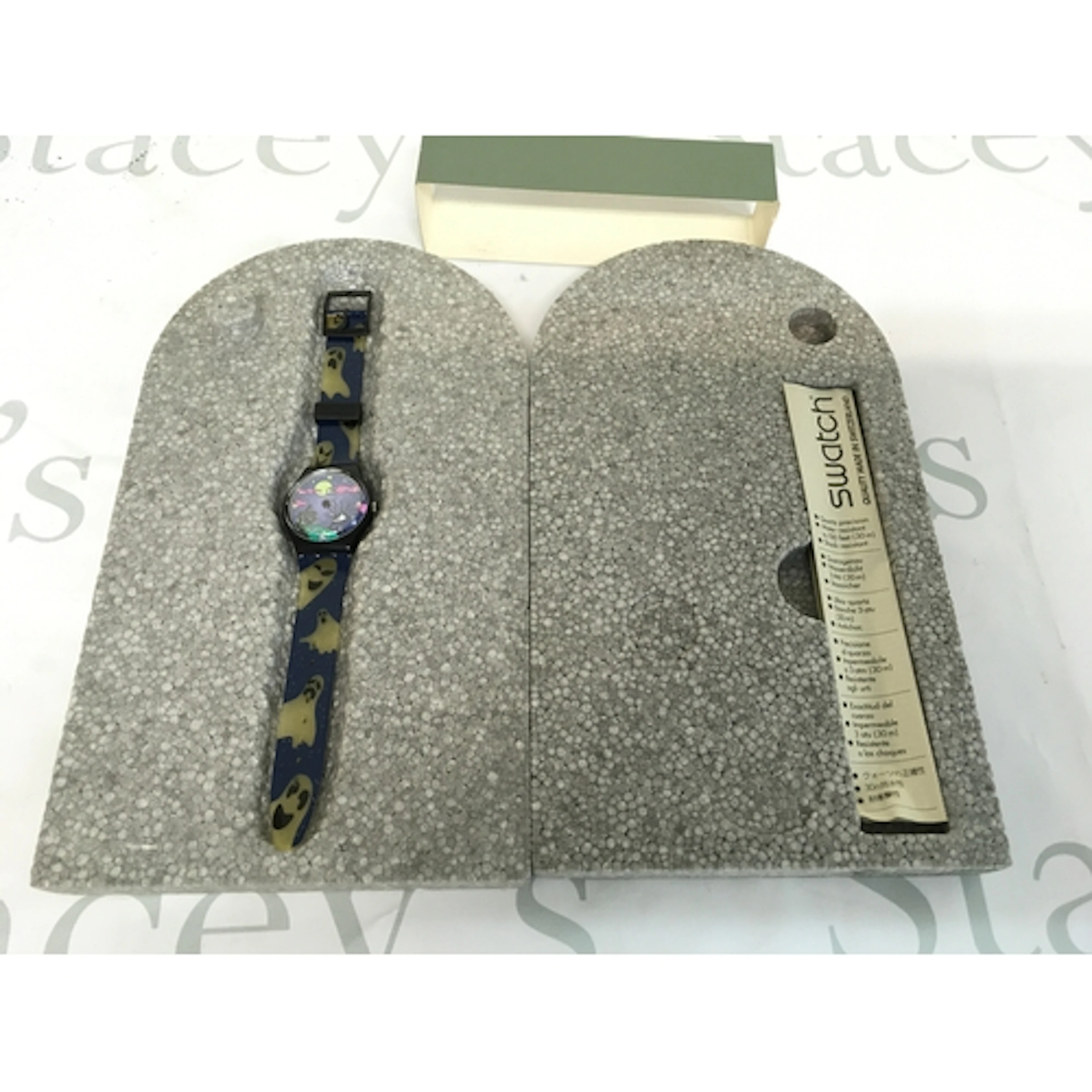 1998 Swatch "Geisterstund" (GB192) Halloween special wristwa...