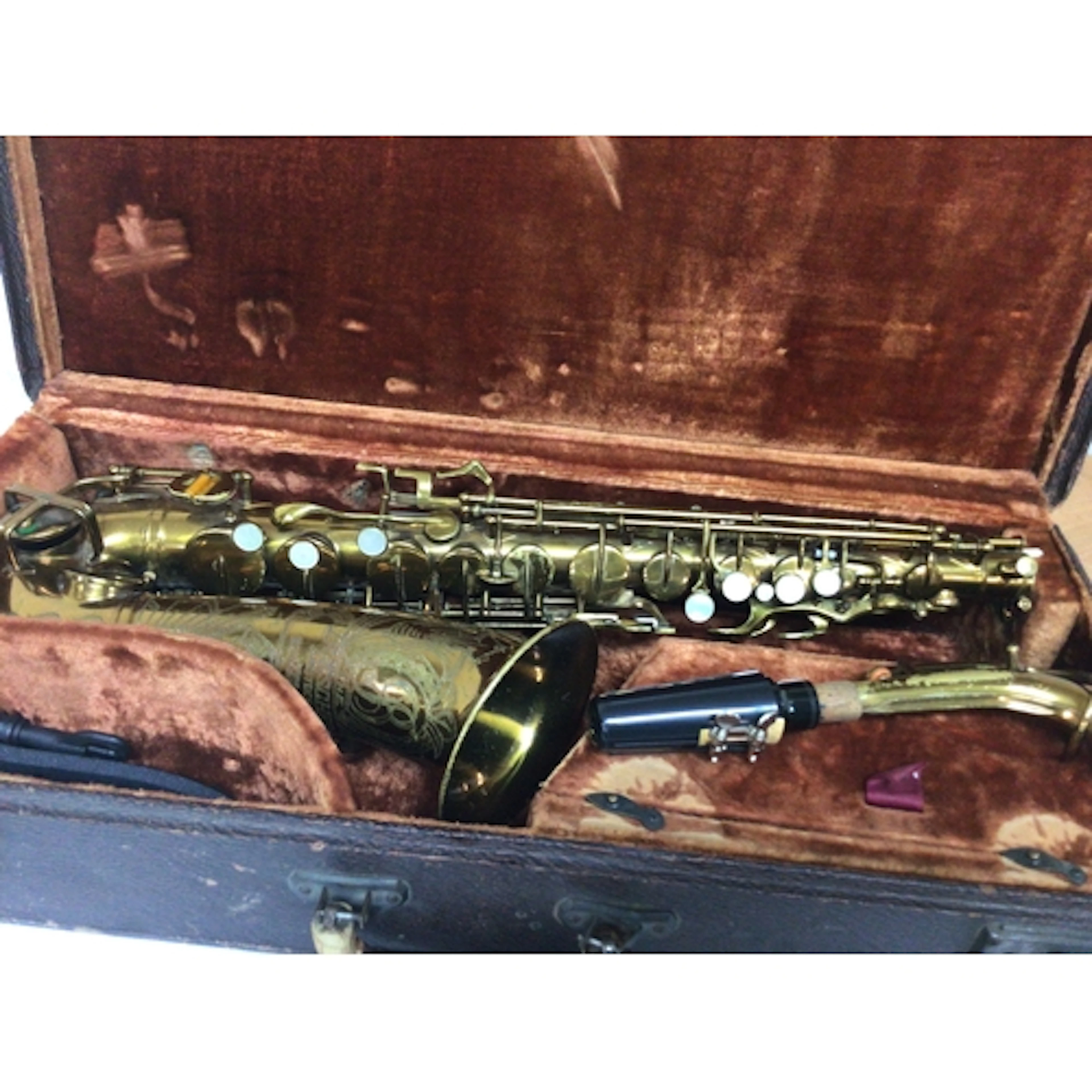 A Vintage Saxophone Buescher made in USA in a fitted c...