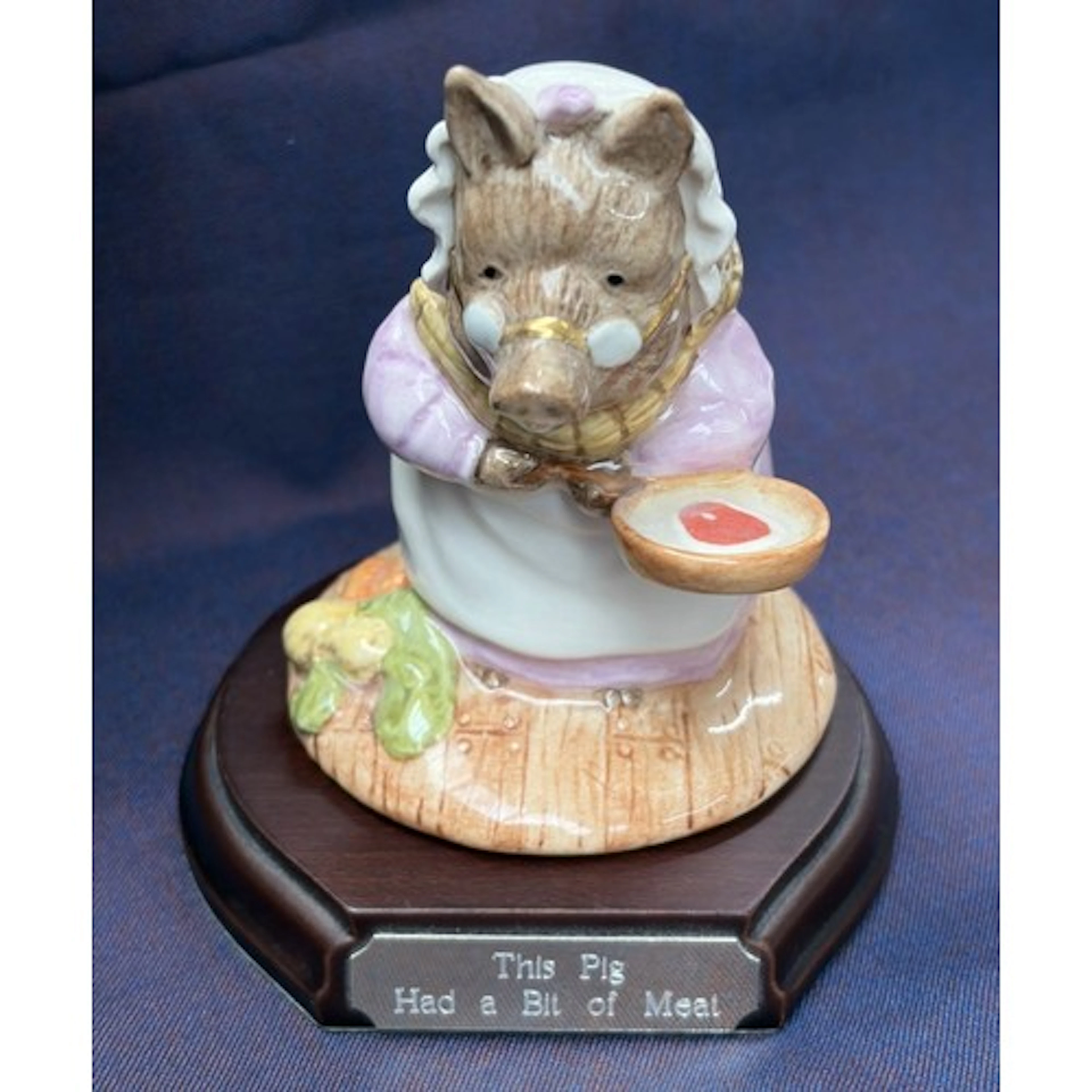 A John Beswick World of Beatrix Potter figure - This Pig Had...