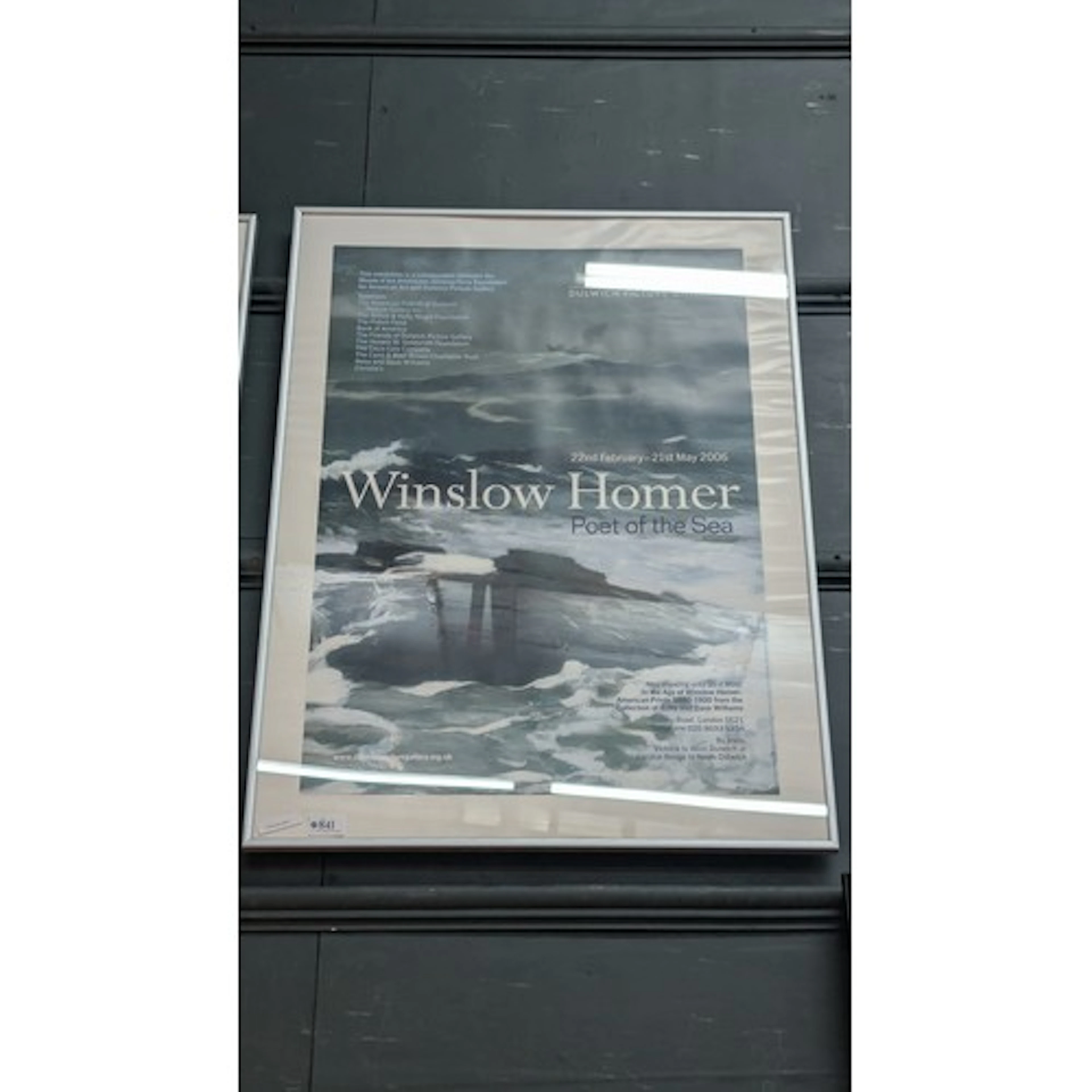 Winslow Homer, Poet of the Sea exhibition poster, Dulwich Pi...