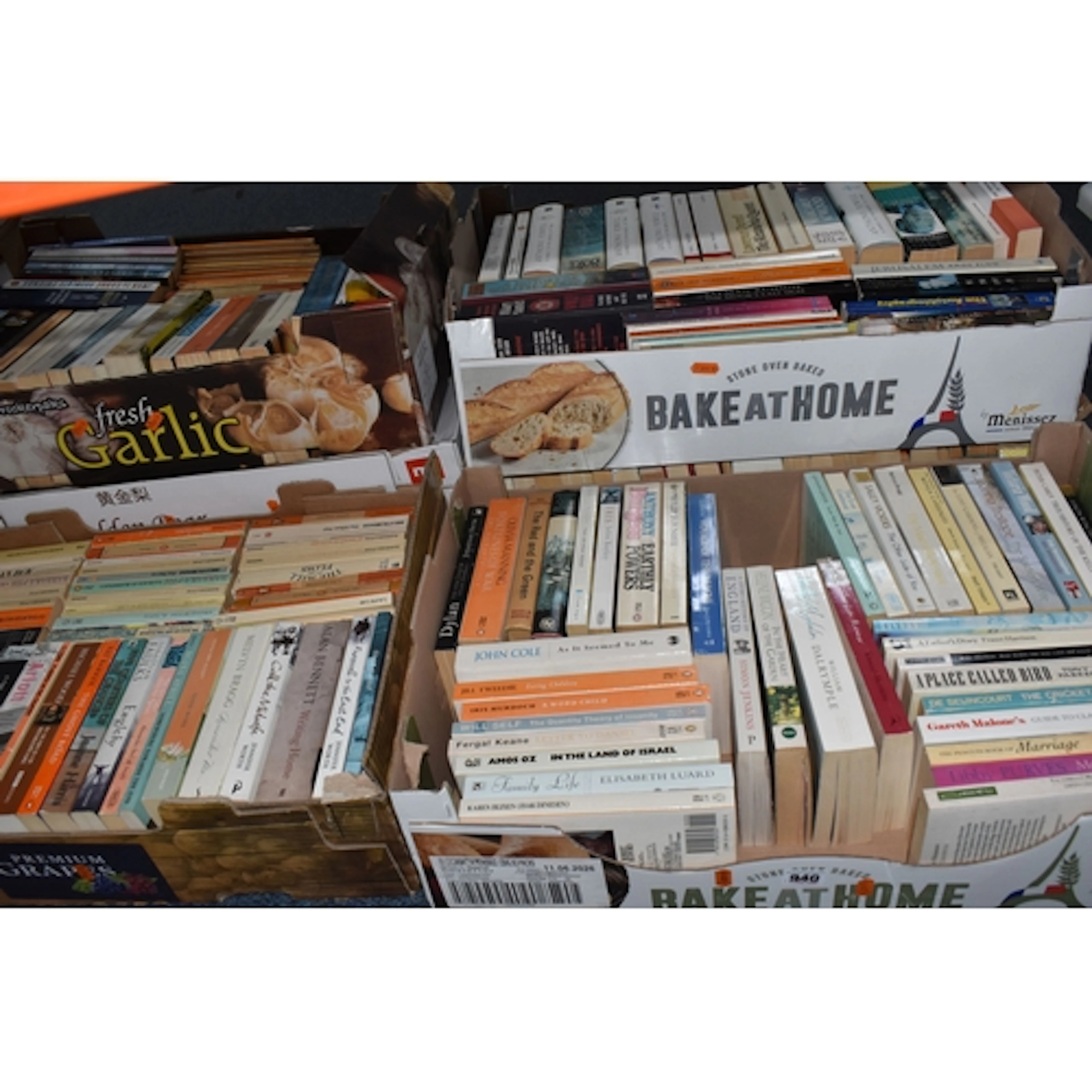 SIX BOXES OF BOOKS containing approximately 230 miscellaneou...