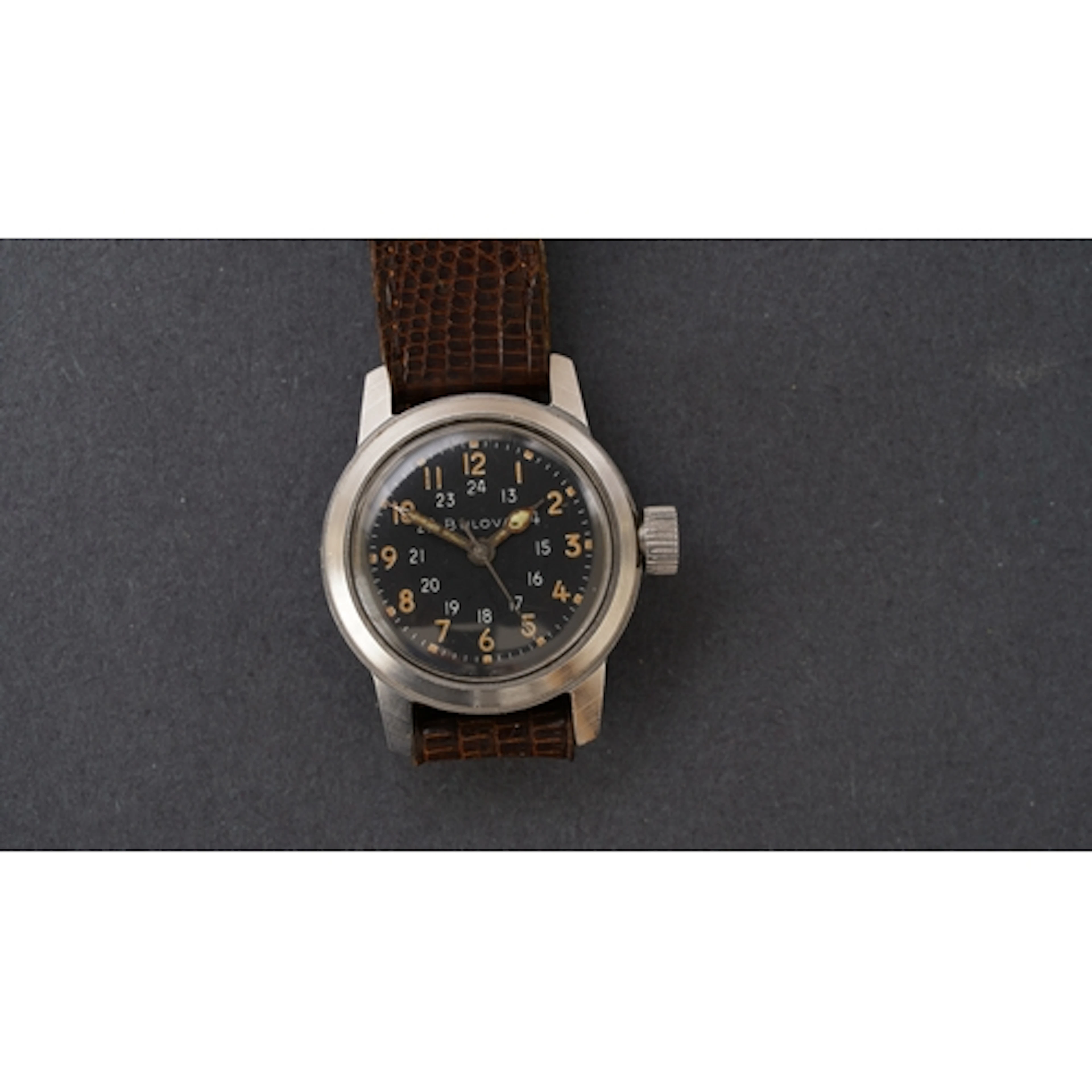 Bulova Type A.17A U.S. Military watch c.1962 32mm steel case...