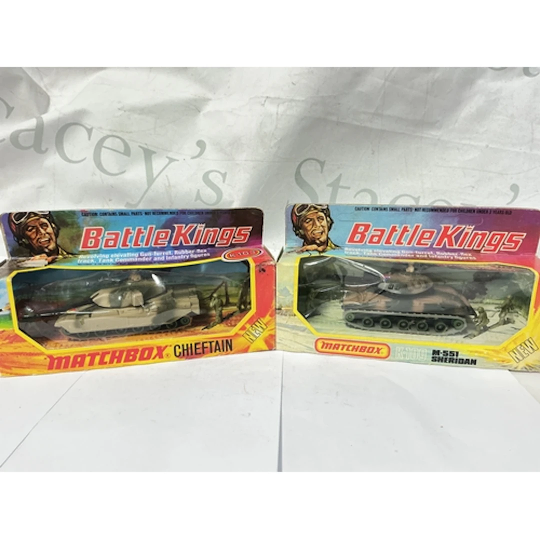 2 Boxed Matchbox Battlekings, A Chieftain Tank #K-103 And A ...