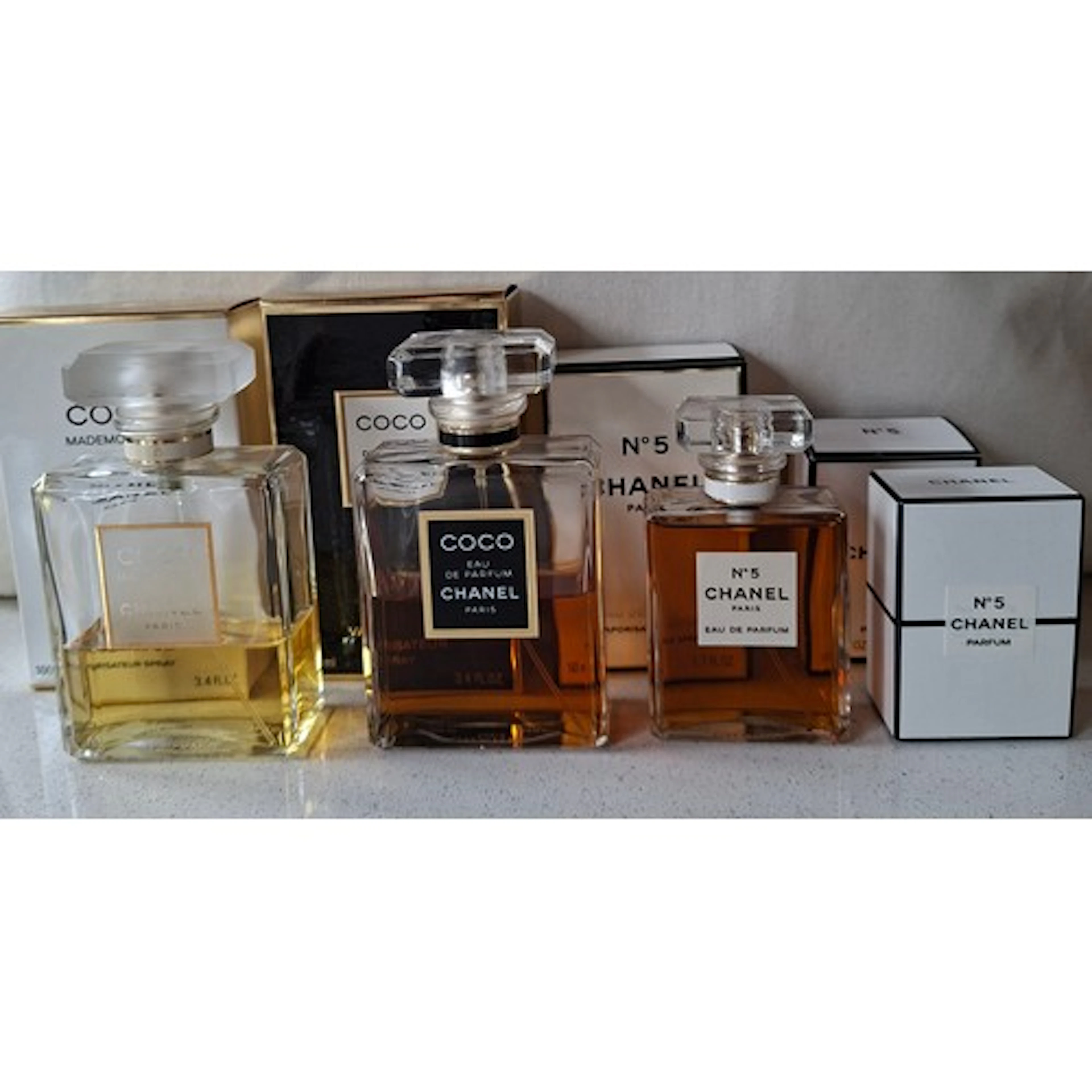 Chanel- Four fragrances comprising Coco Mademoiselle Eau de ...
