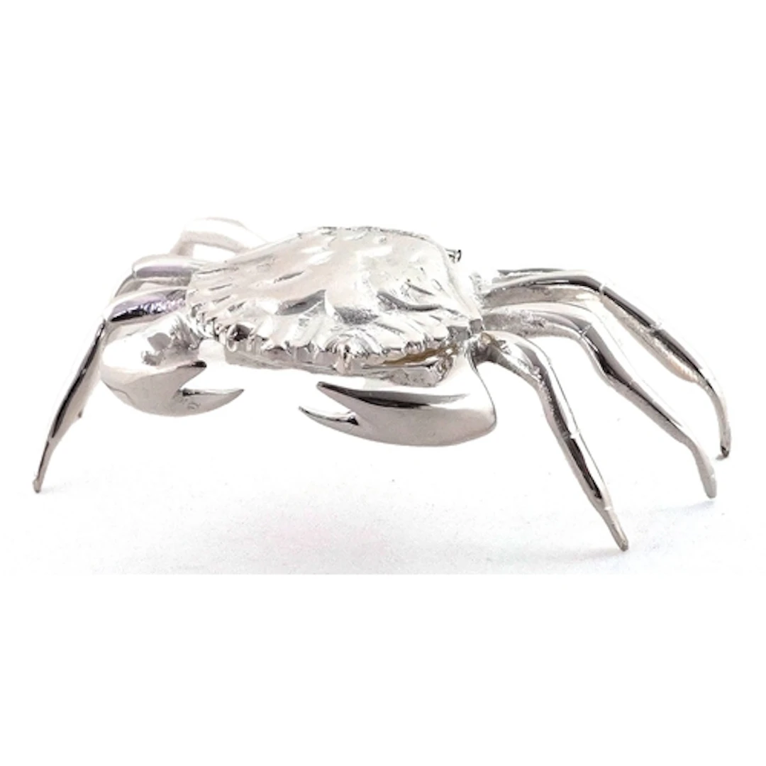 Novelty silver plated trinket in the form of a crab, 11.5cm ...