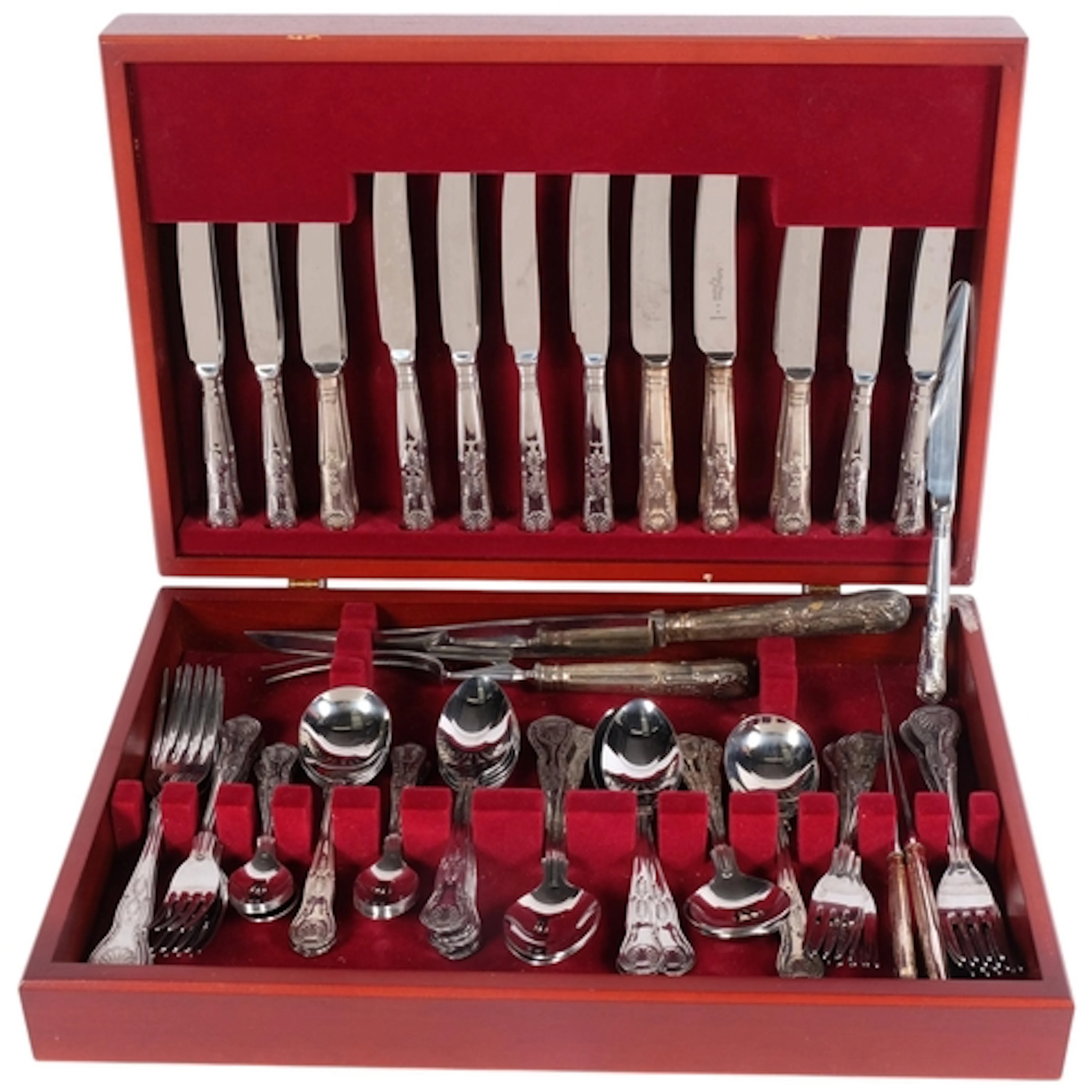 A cased set of Arthur Price of England stainless steel King'...