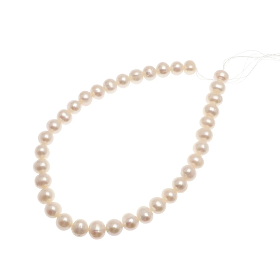 A SINGLE ROW OF GRADUATED CULTURED PEARLS. the pearls measur...