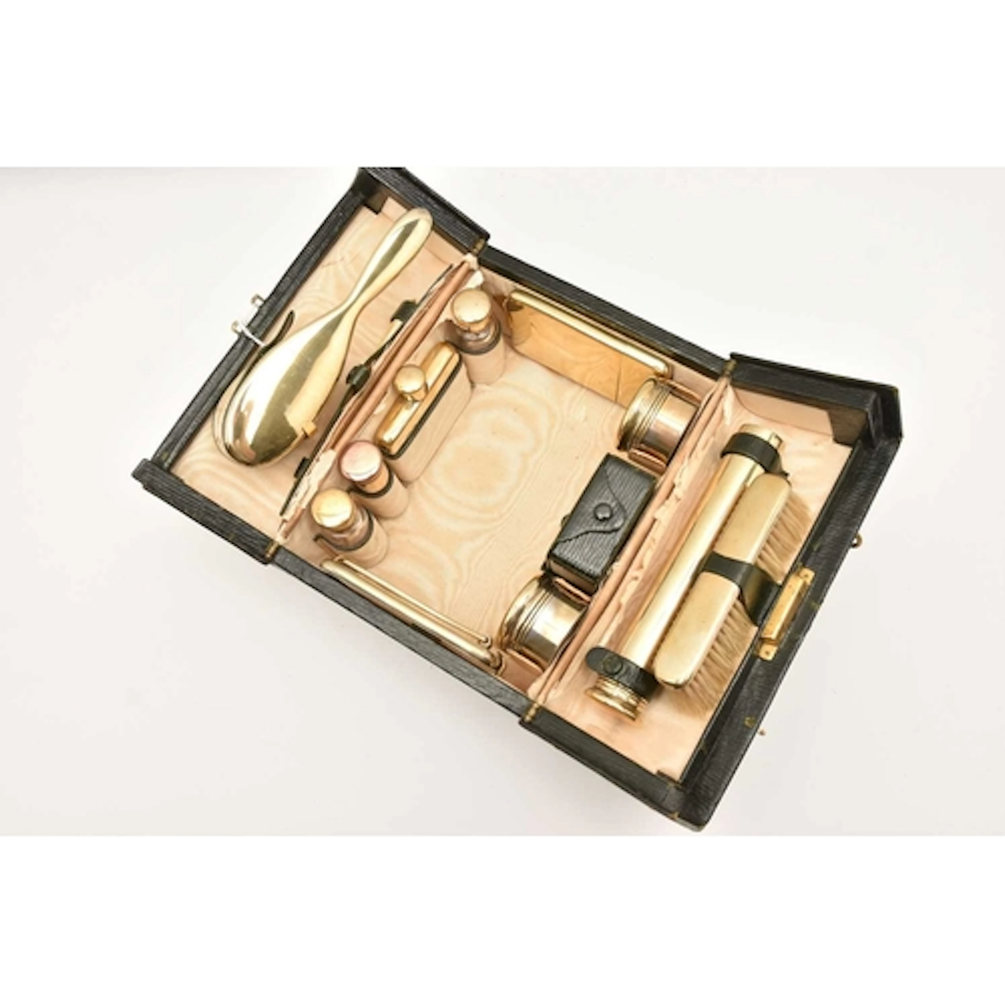 AN EARLY 20TH CENTURY 'ASPREY OF LONDON' SILVER GILT TRAVELL...