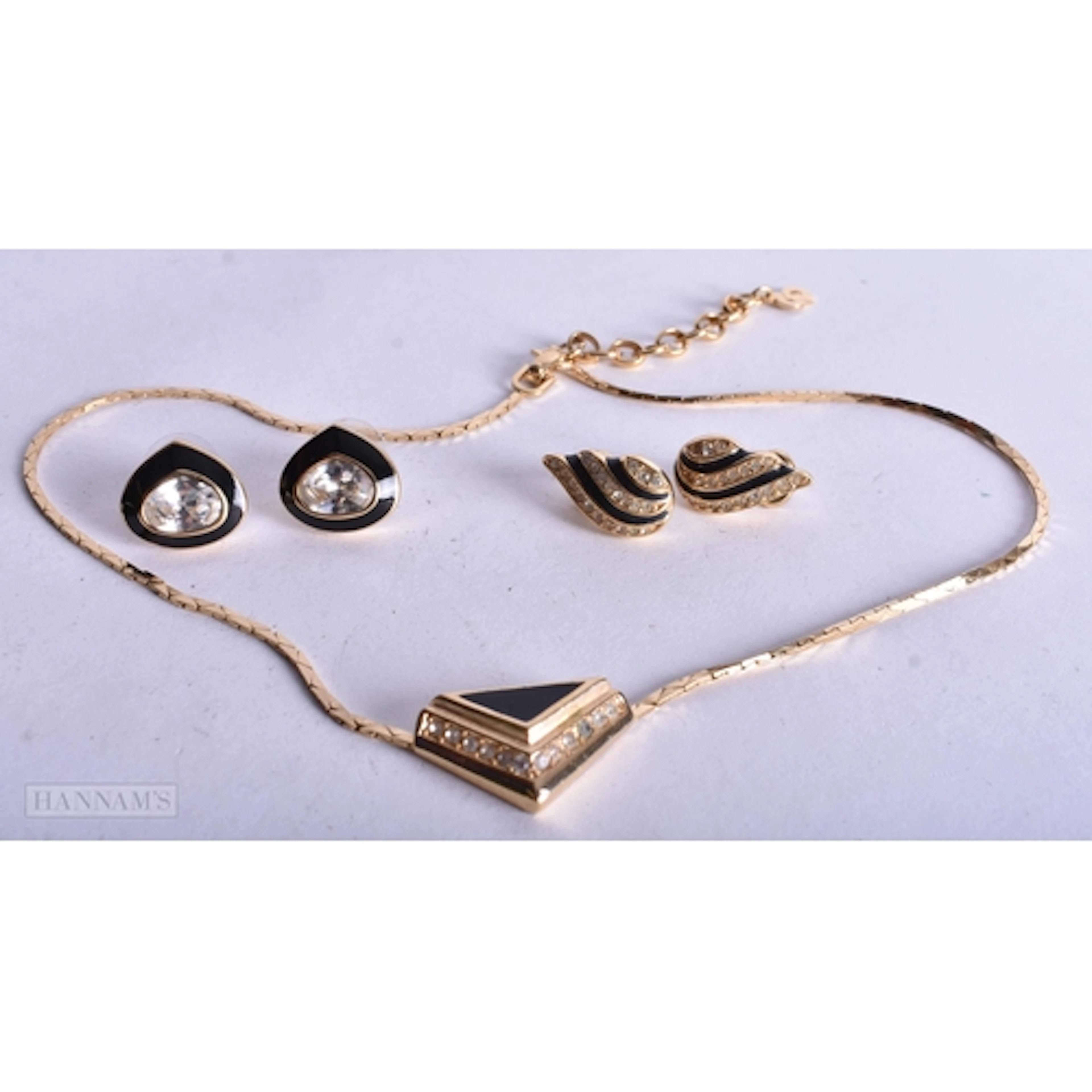 Collection of Christian Dior Gold Tone Jewellery inc. Neckla...