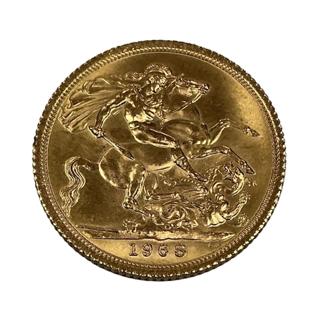 1968 QEII Gold Sovereign.
