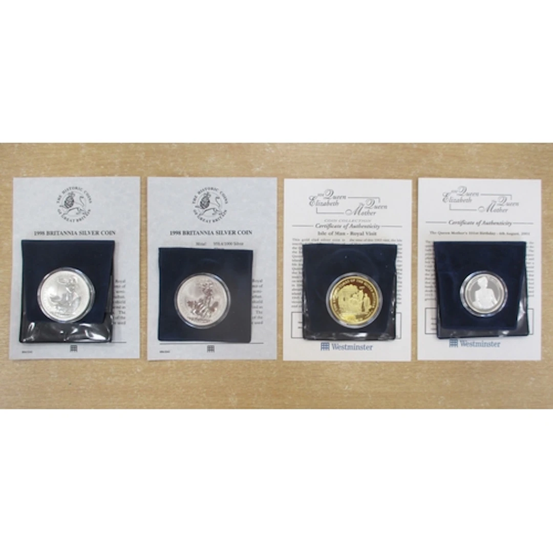 Collection of GB silver includes uncirculated 1998 £2 Britan...