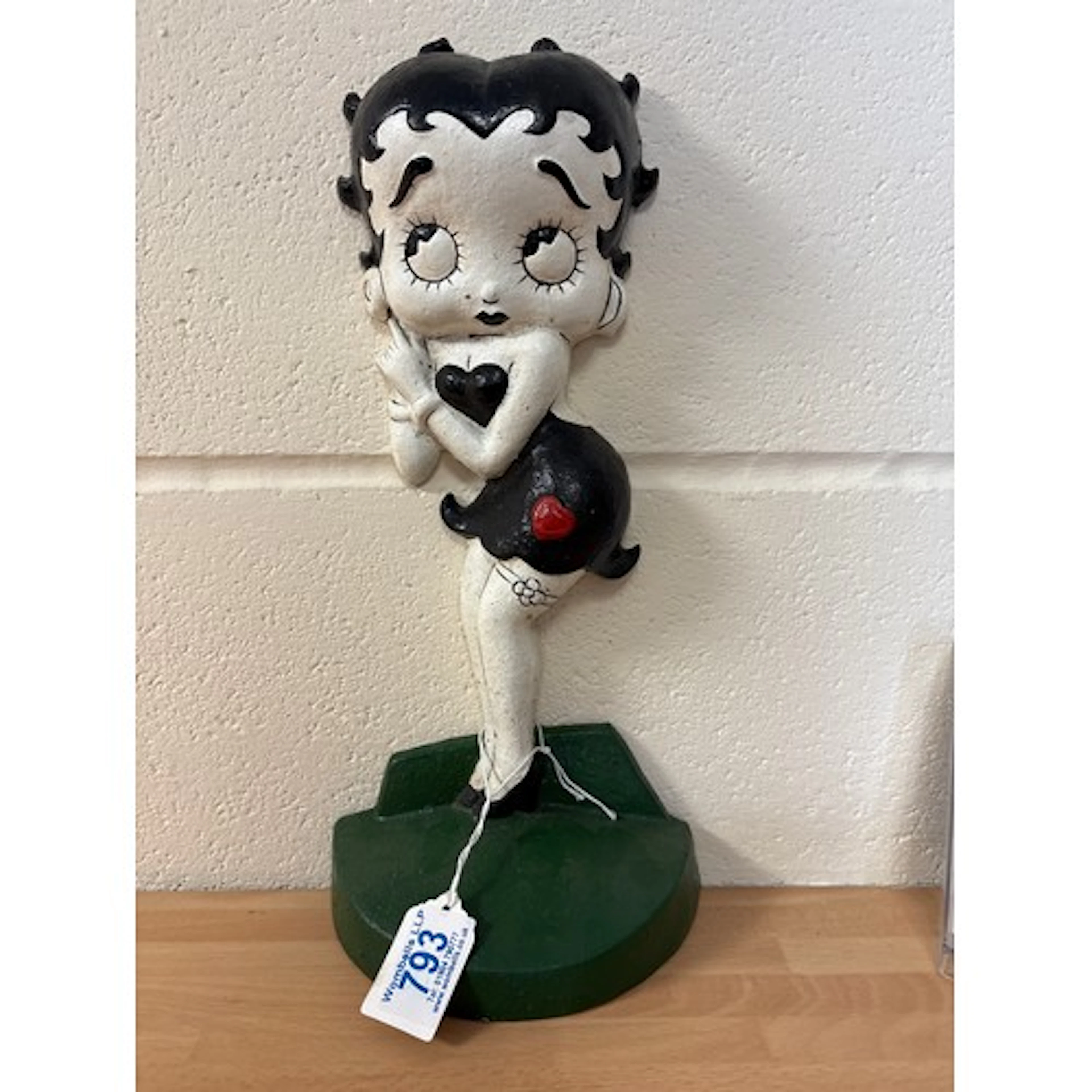 A cast Betty Boop door stop