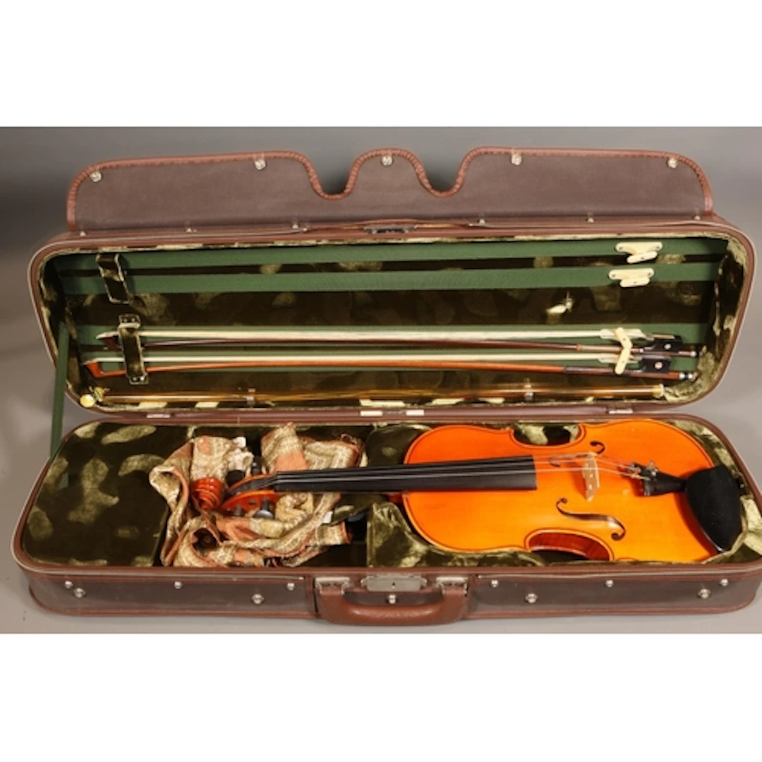 Cased violin with label bearing Capet number 13 faciebat Ann...