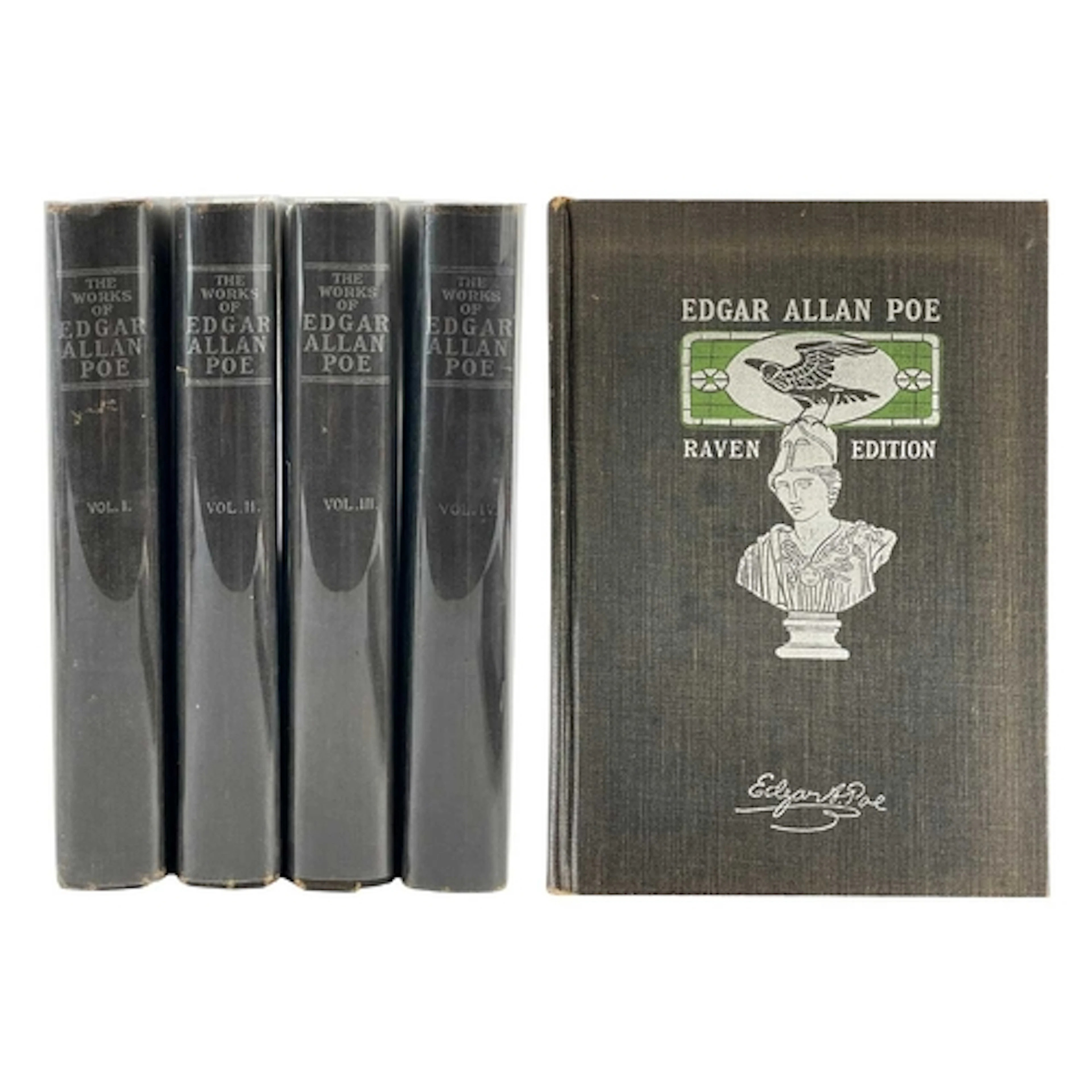 Edgar Allan Poe The Works of..... Raven edition, five volume...