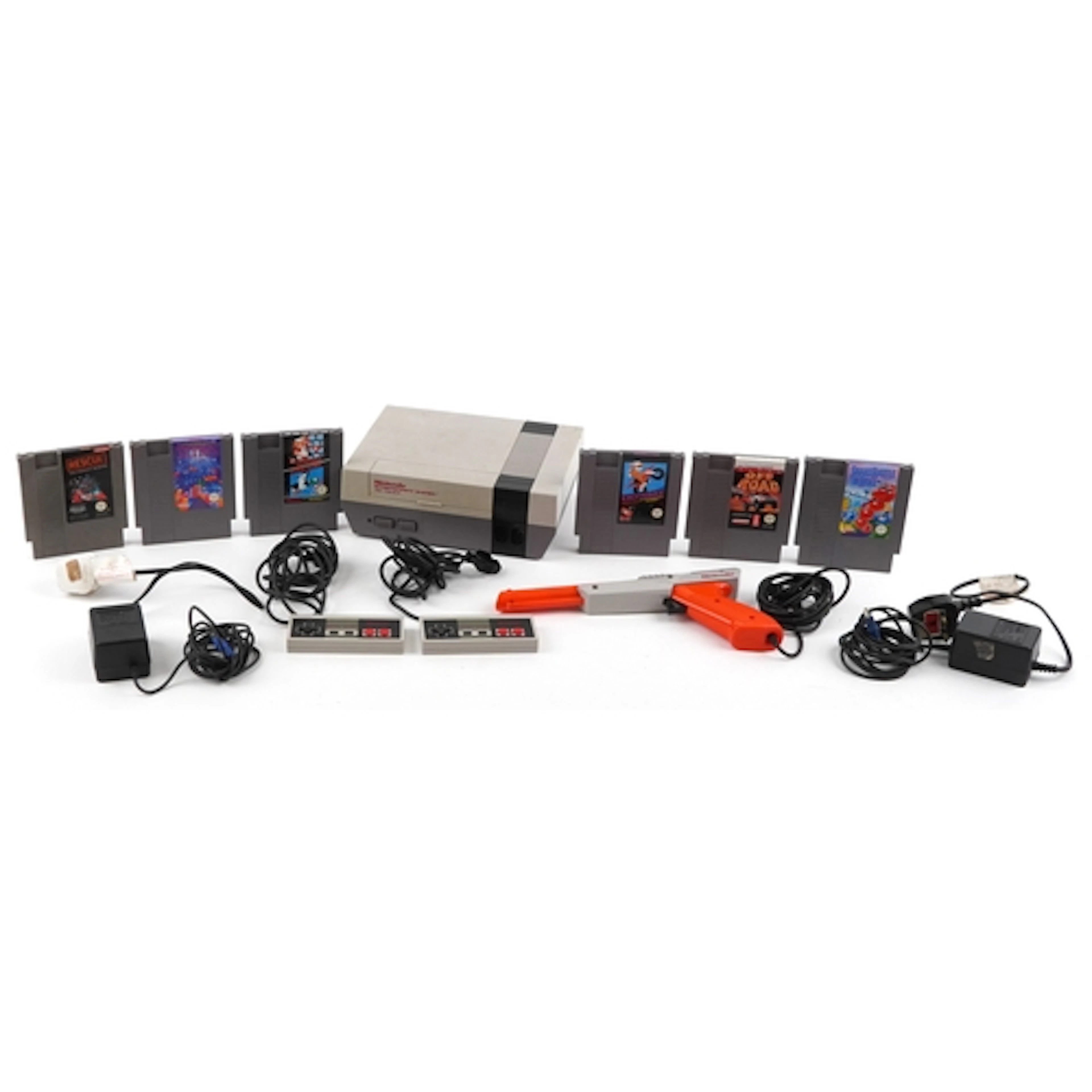 Nintendo NES Version Entertainment System games console with...