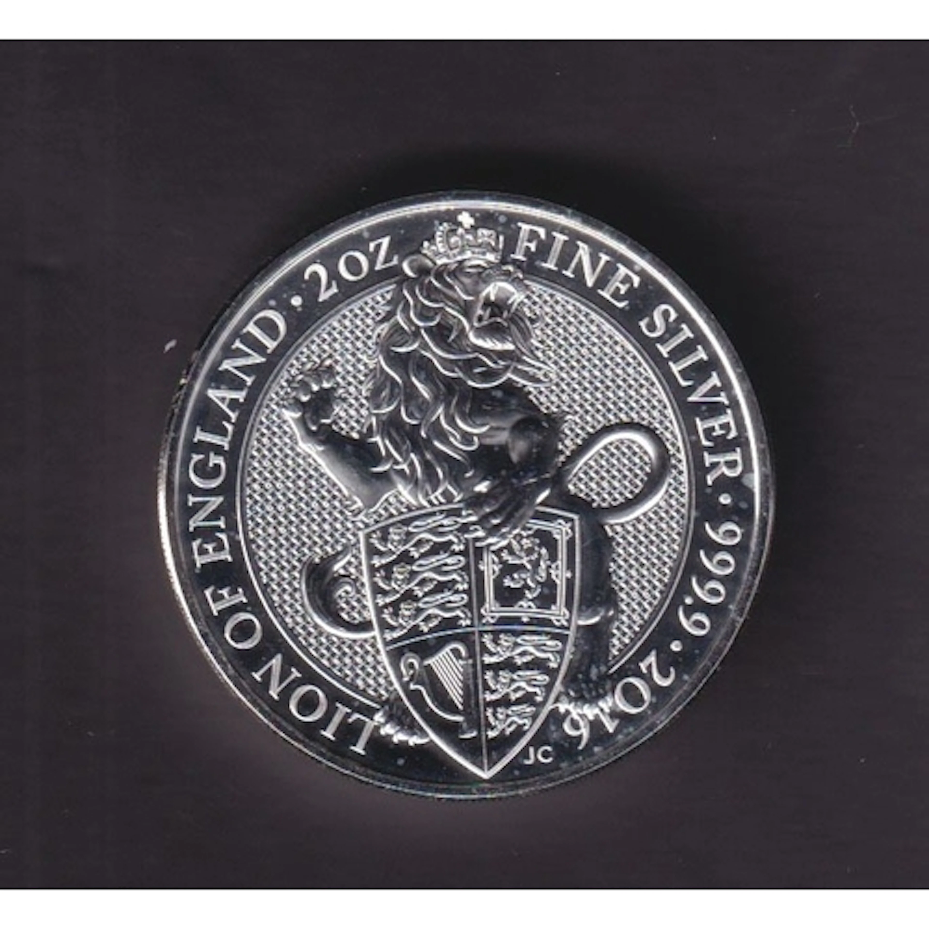 UK 2016 Queen's Beasts Lion of England £5 two-ounce coin, st...