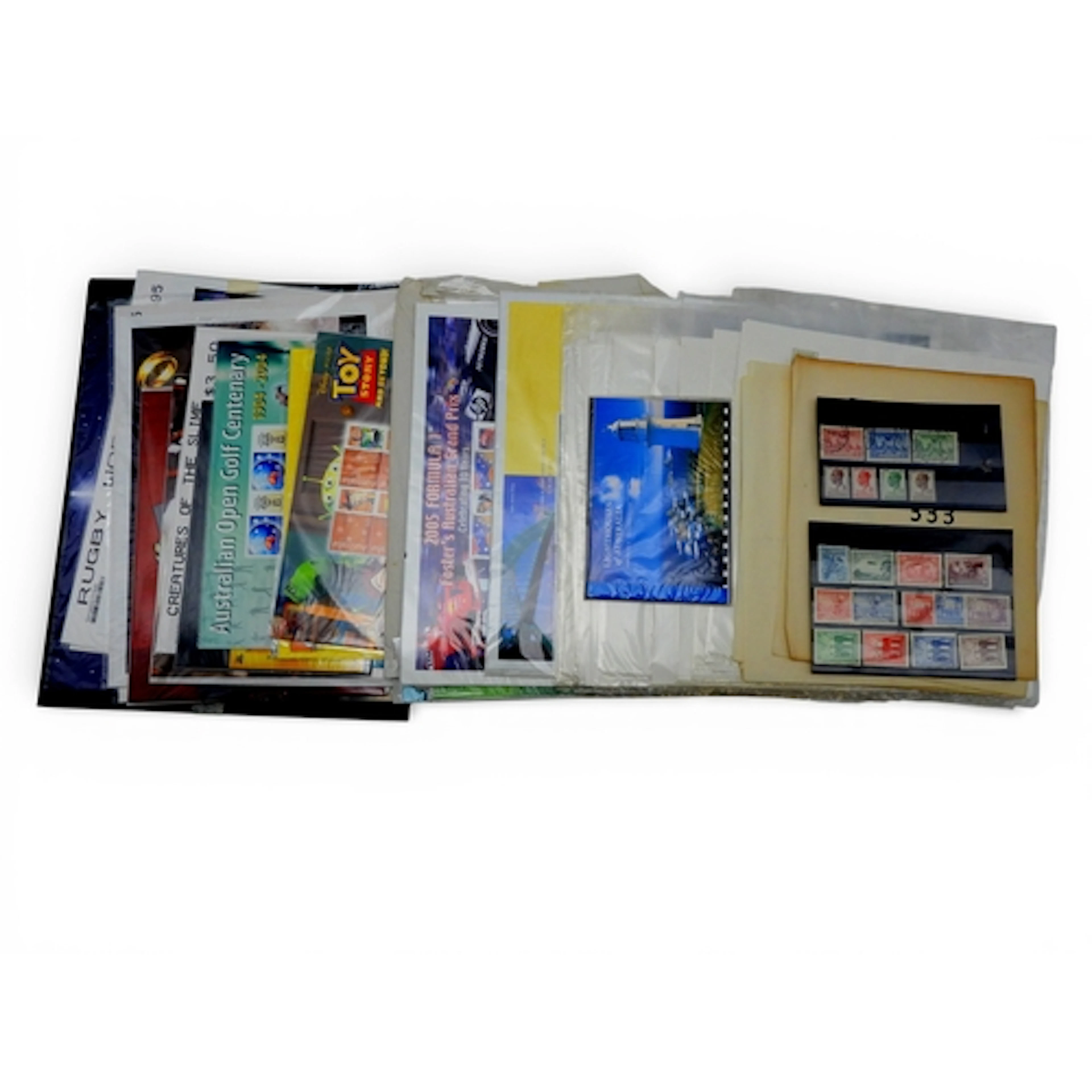 Collection of Australia on leaves, acouple of stockcards, pl...