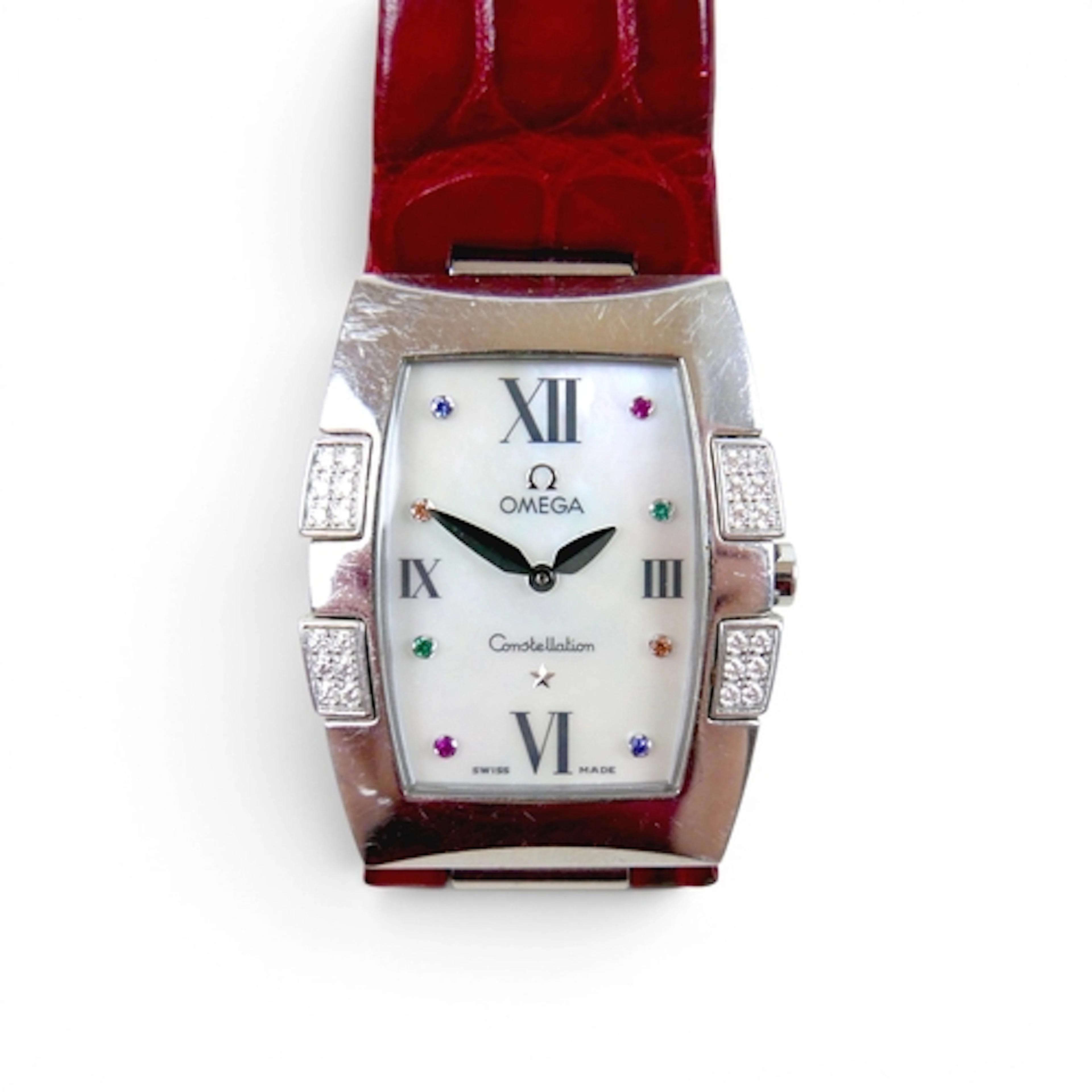 OMEGA CONSTELLATION QUADRELLA LADIES WRISTWATCH. Omega Const...