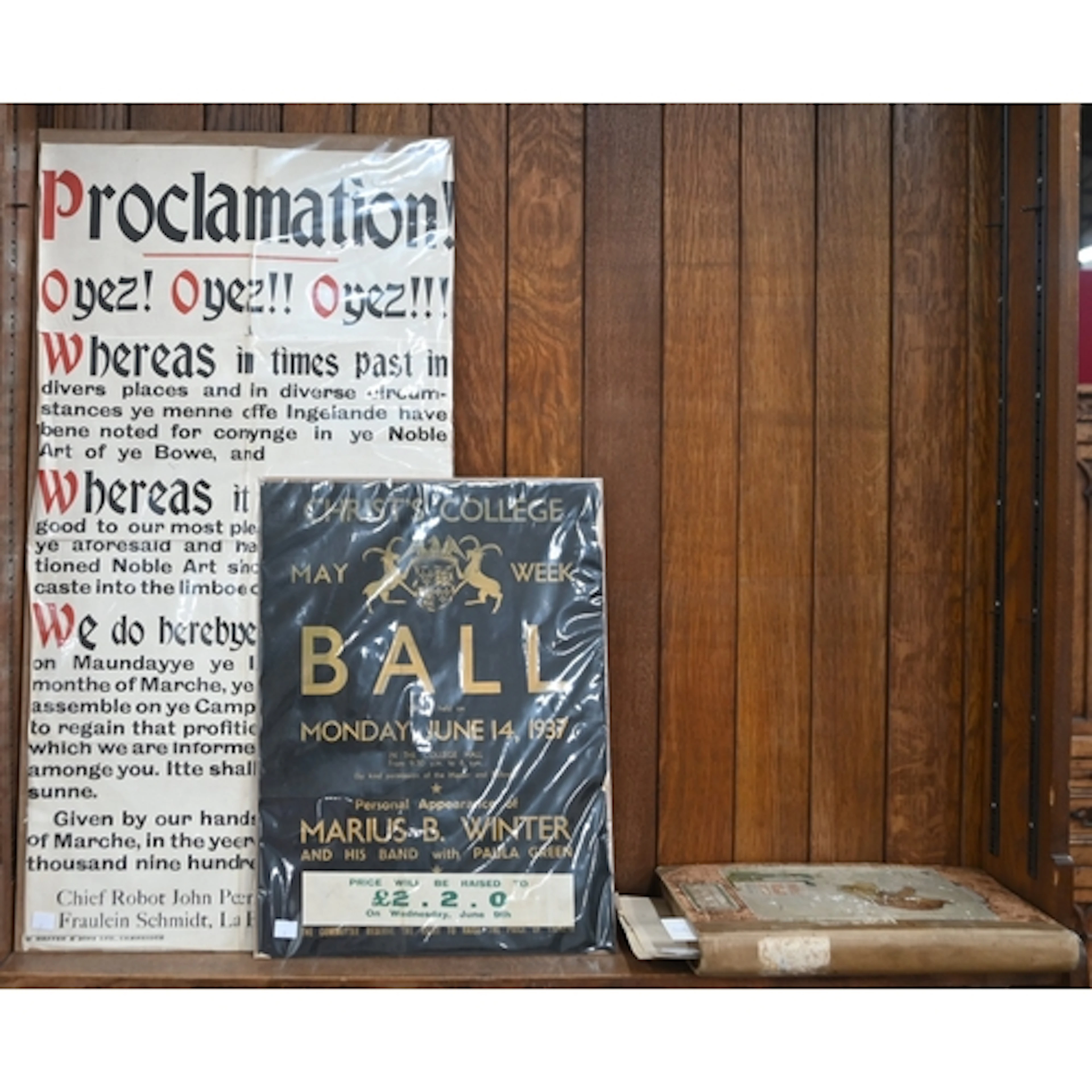 Christ's College, University of Cambridge. A folio scrapbook...