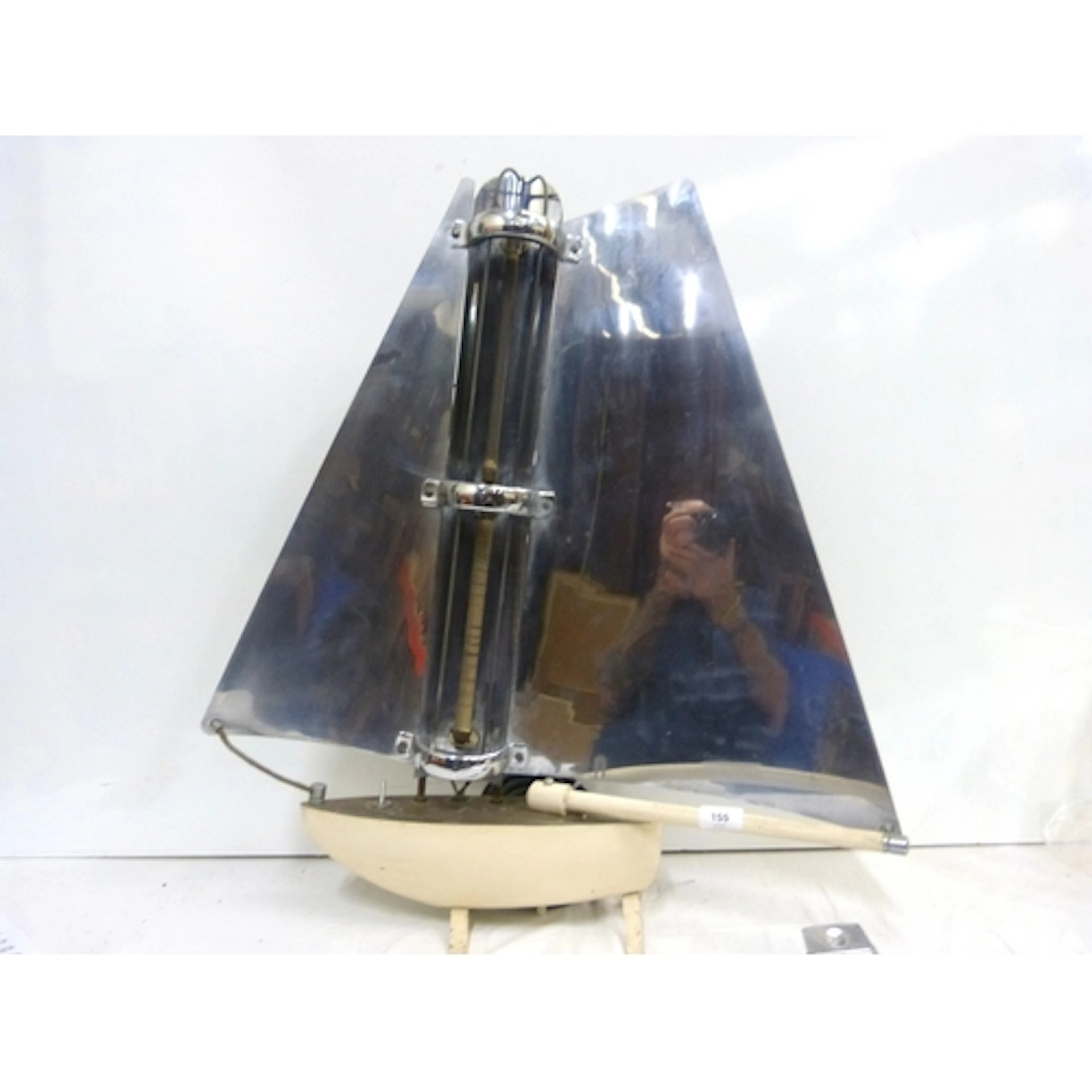 Large Art Deco style heater in the form of a yacht, NB for d...