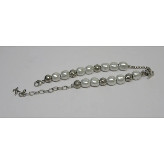 Louis Vuitton simulated pearl costume bracelet
