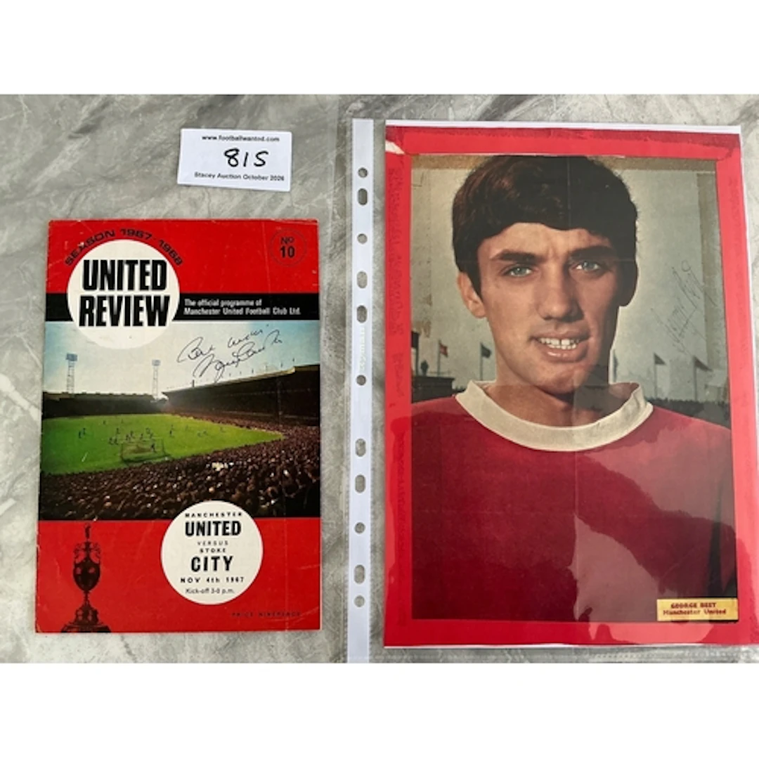Manchester United Signed Football Memorabilia: Home programm...