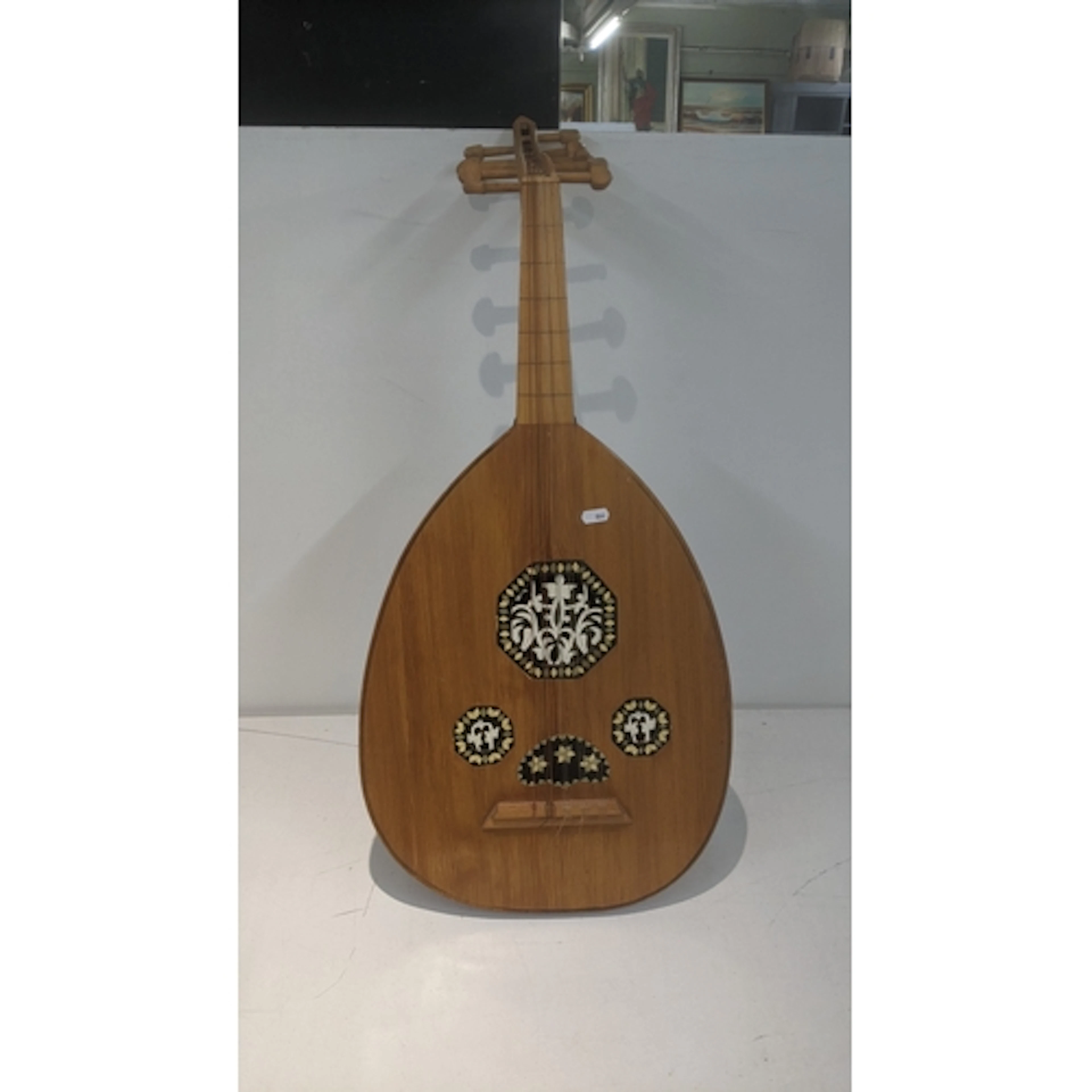 A timber framed Middle Eastern Oud instrument Location:RAM I...