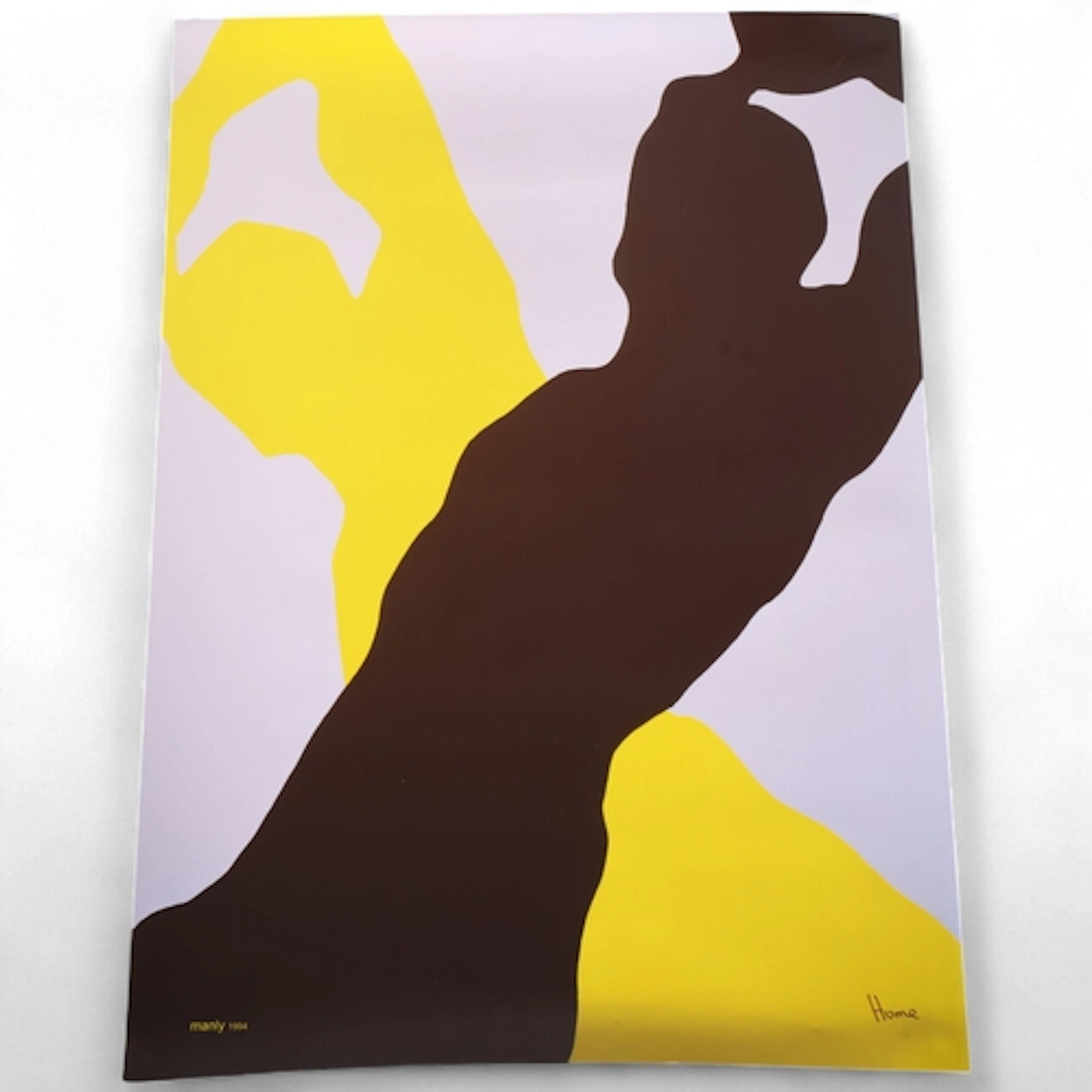 Gary Hume, "Manly" 1994, poster print, signed in print, 59 x...