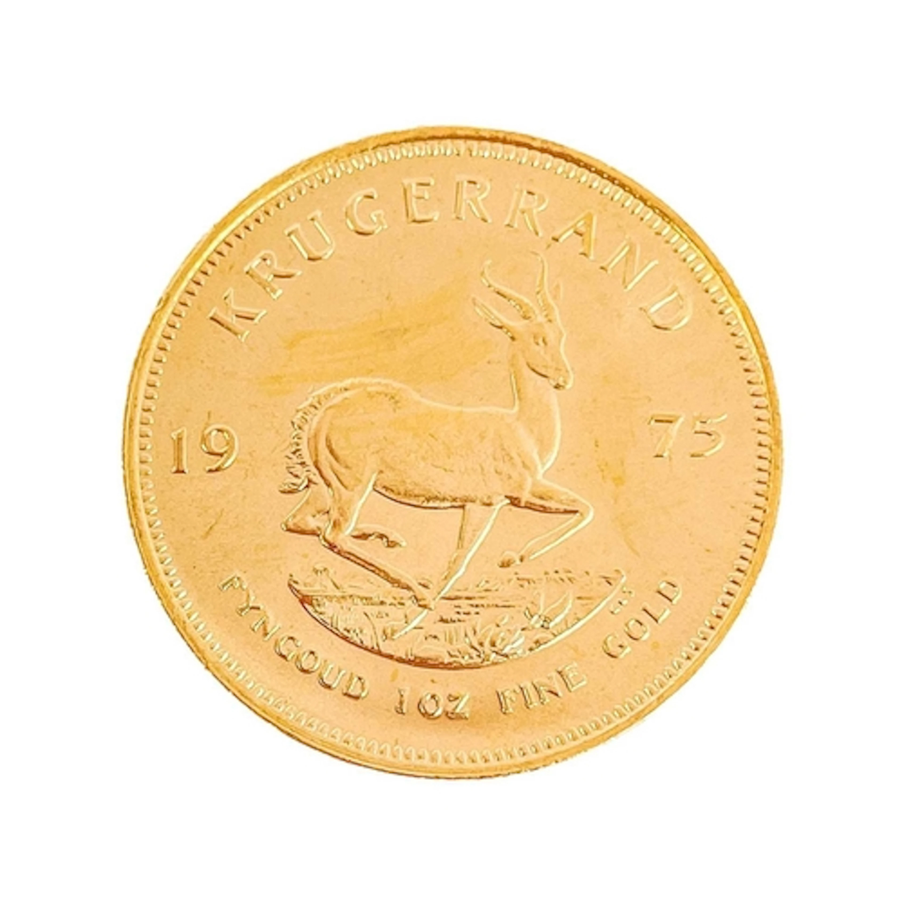 1975 Gold full Krugerrand. 1975 gold full Krugerrand in ef c...