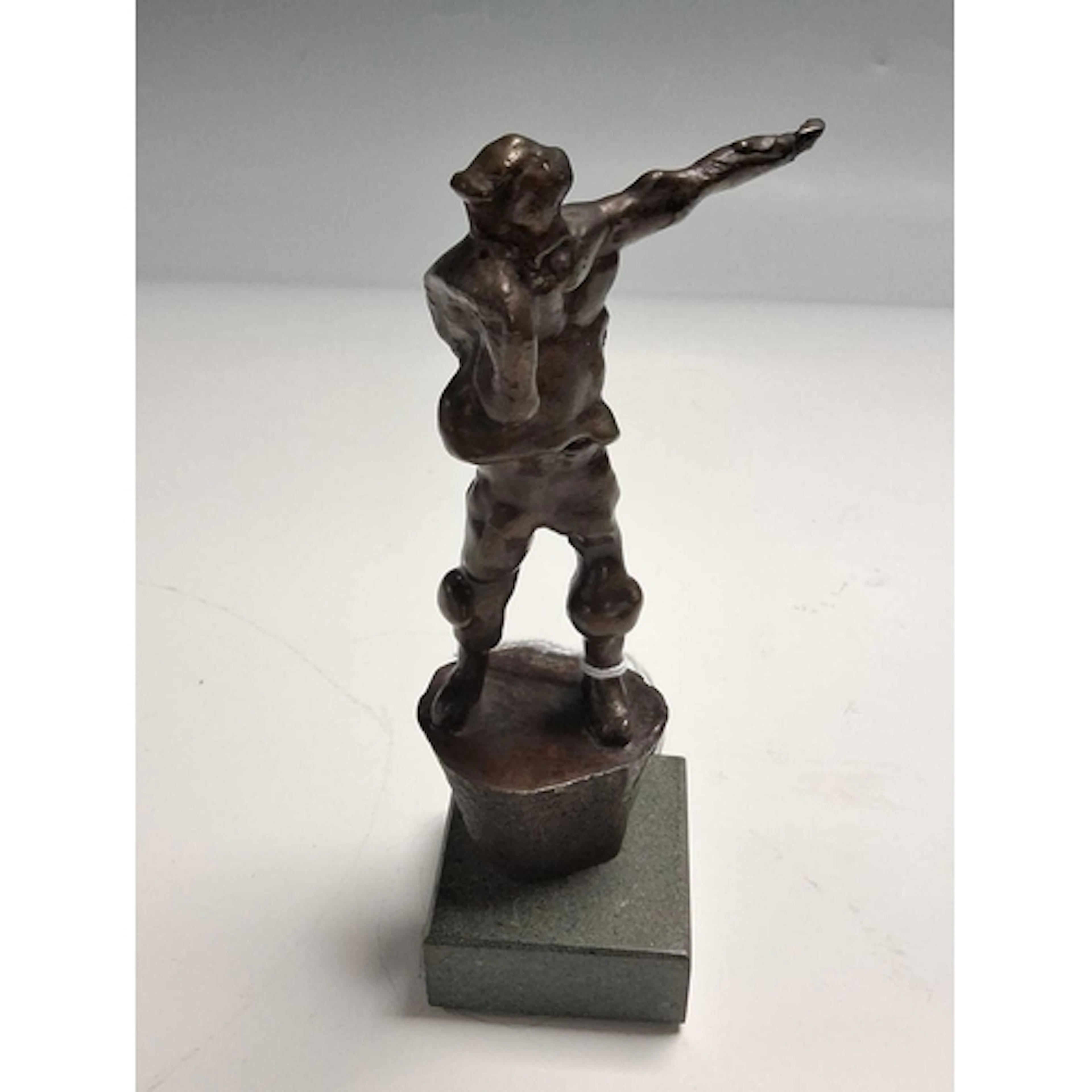 JOHN W. MILLS (1933-2023): 'RIVERMAN IV', the bronze figure ...