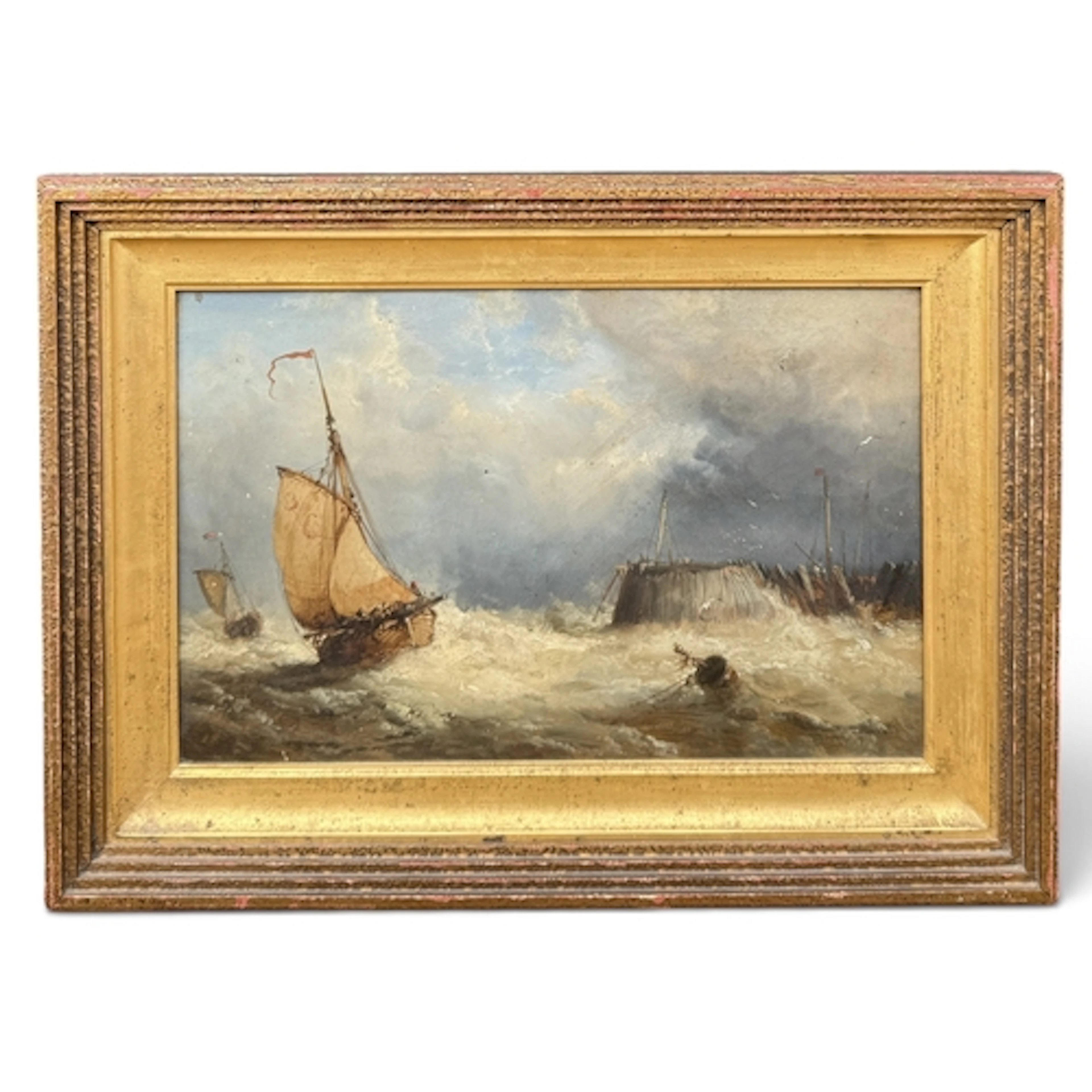 CHARLES WEBB (19TH CENTURY): SEASCAPE 35cm x 22cm Oil on bo...