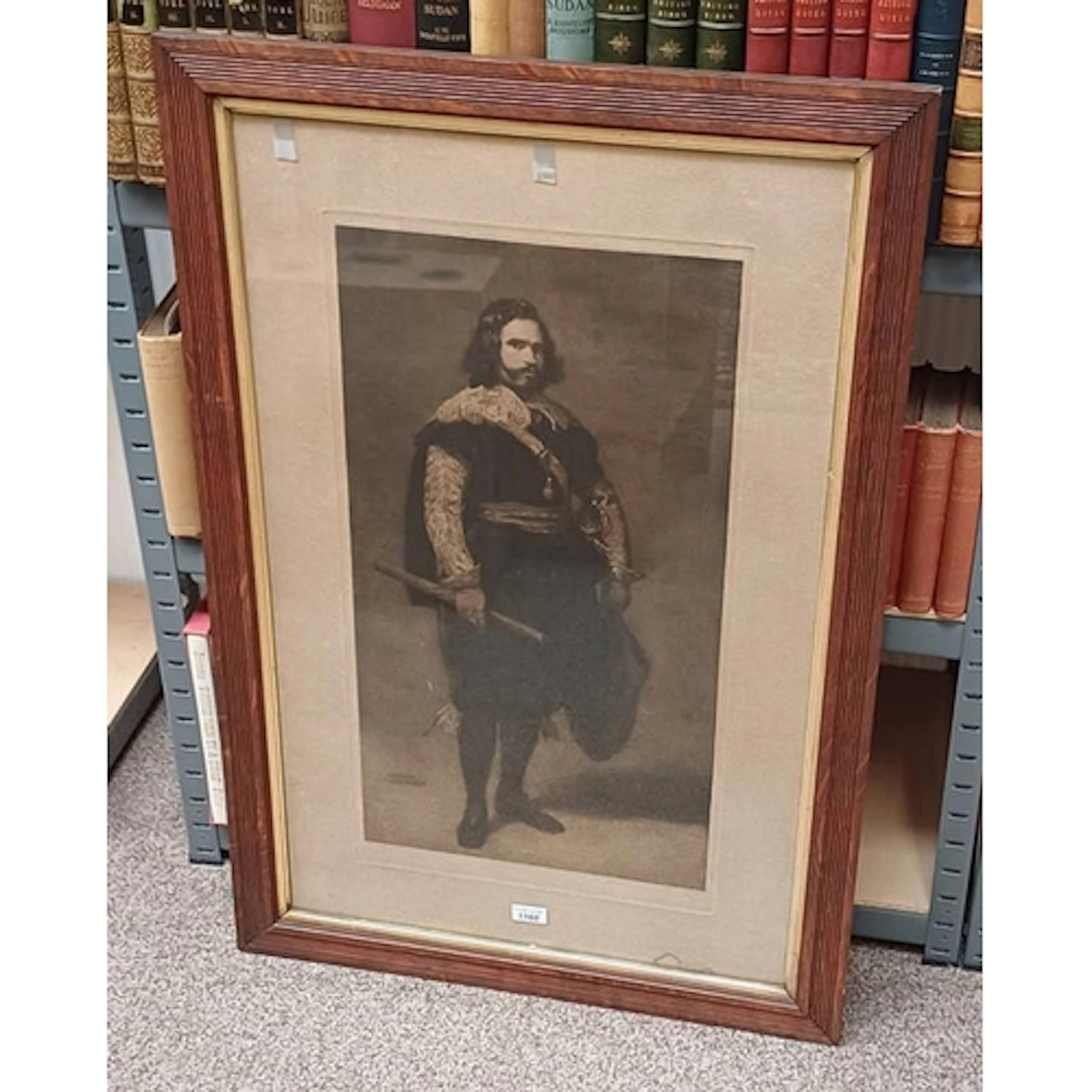 FRAMED ETCHING OF DON ADRIAN PALIDO PAREJA, ETCHED BY WILLIA...