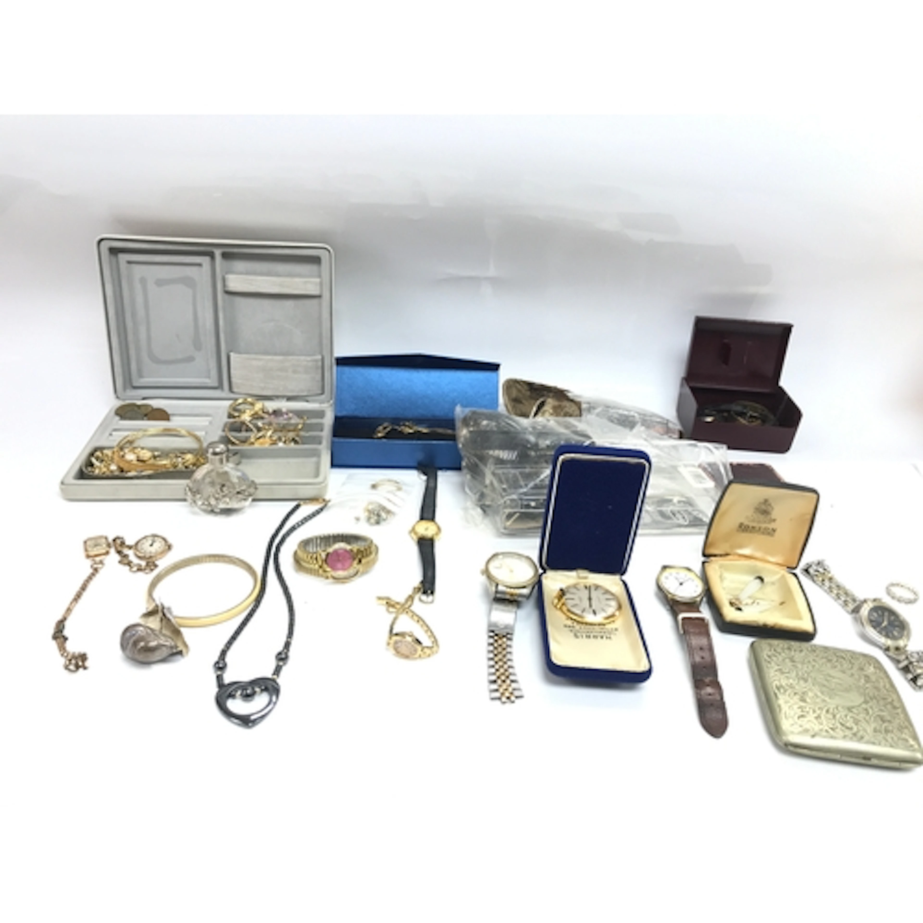 Collection of watches,and costume jewellery including an 18c...