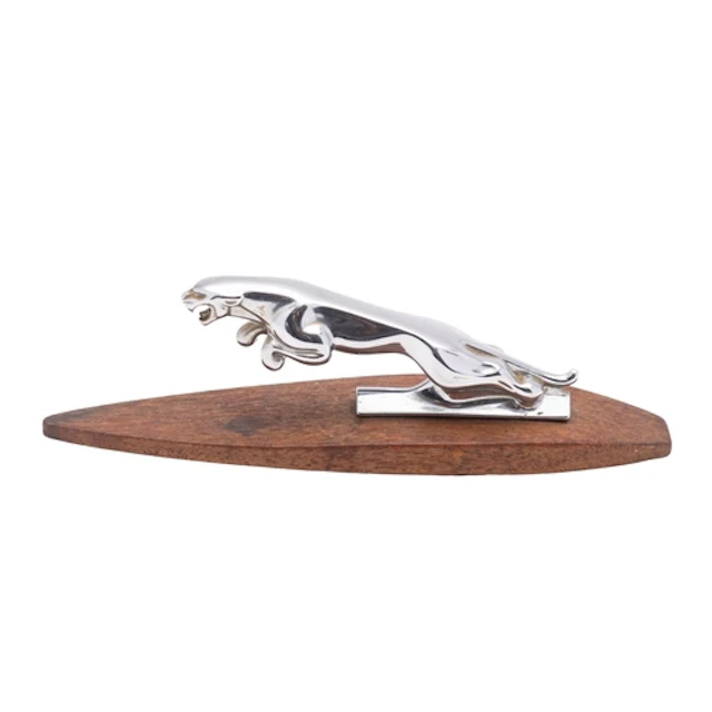 Jaguar Cars, a chromed metal leaping jaguar bonnet mascot, m...