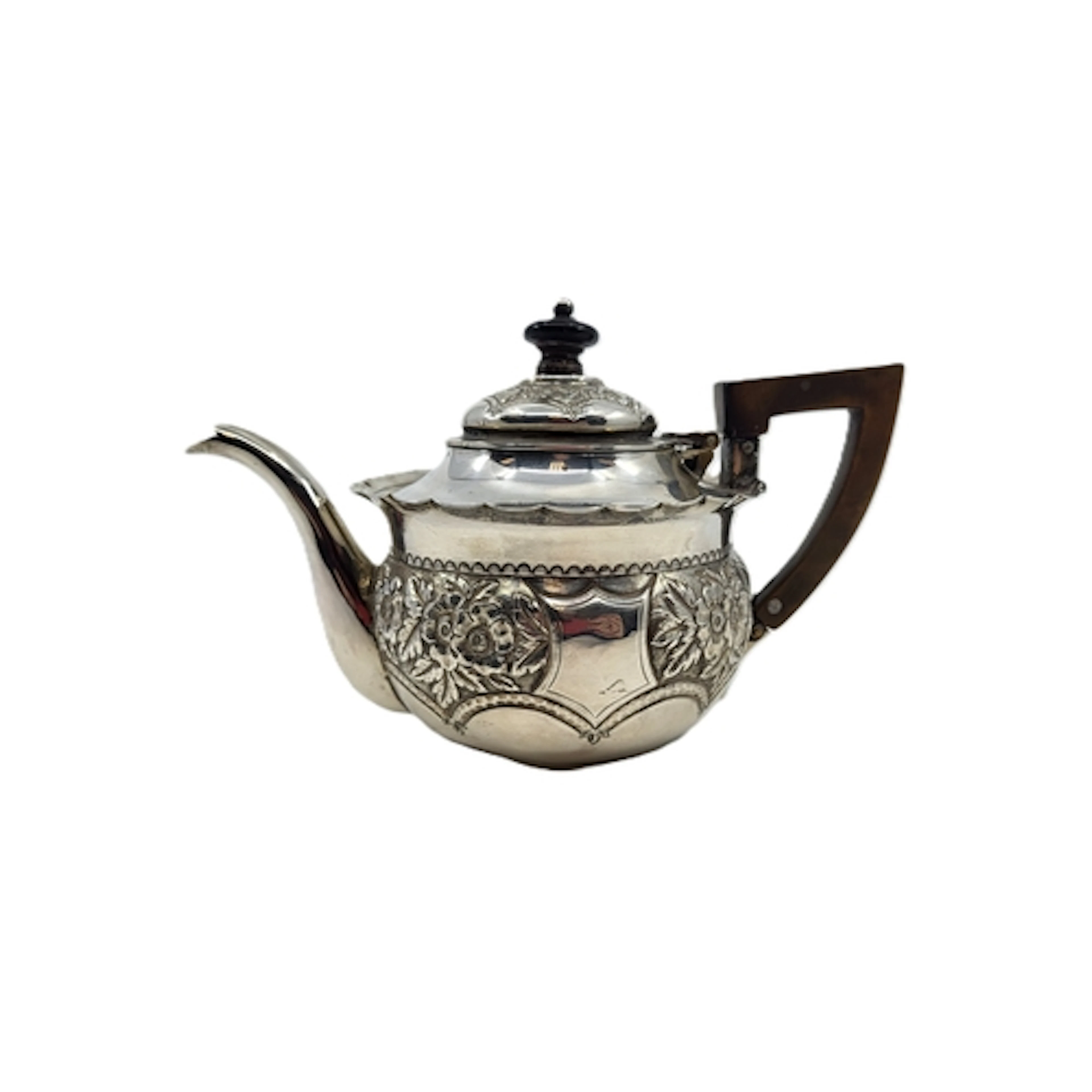 A GEORGE V STERLING SILVER BACHELOR'S TEA POT, Birmingham 19...