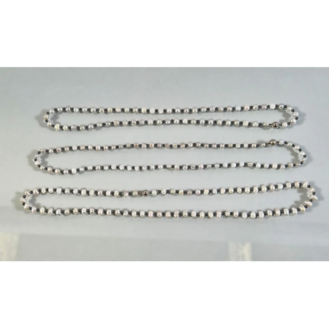 Three near matching Honora style freshwater pearl necklaces,...