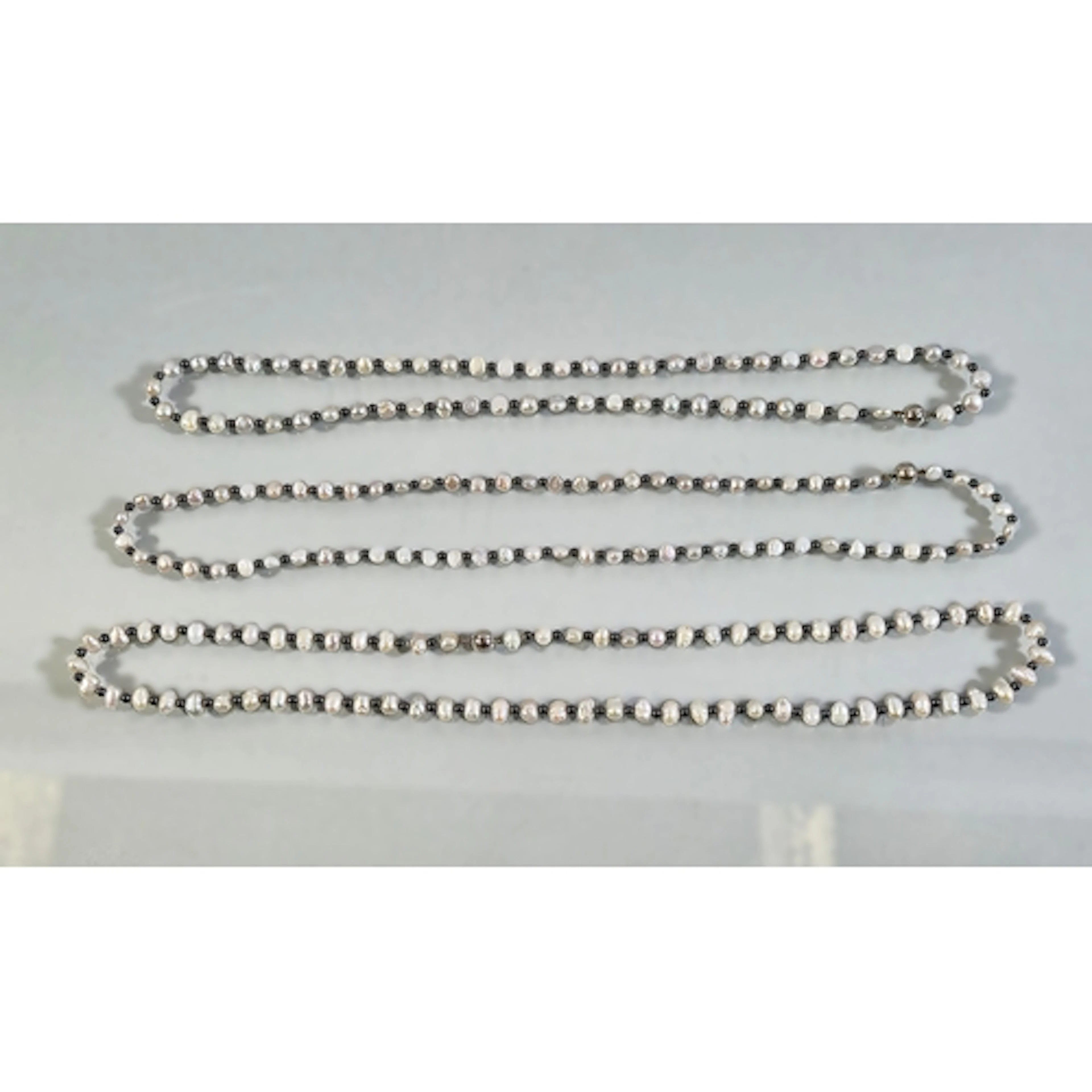 Three near matching Honora style freshwater pearl necklaces,...