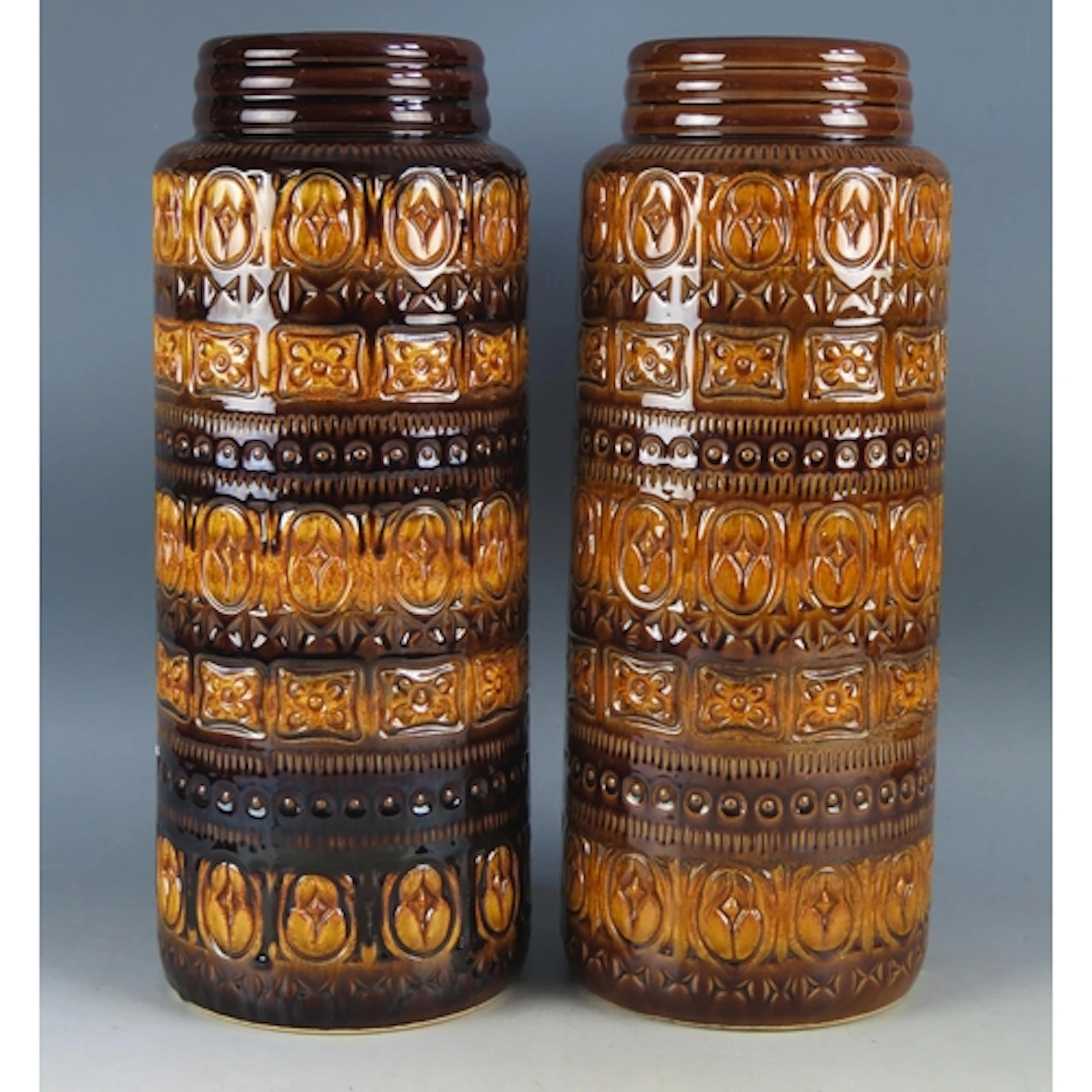 Vintage West German Large Pottery Vases, Scheurich Keramik, ...