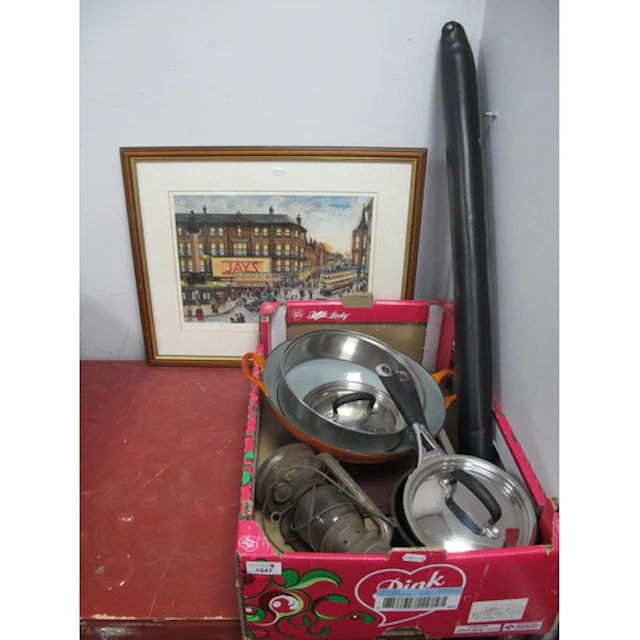 Collectables, including framed Terry Gorman "A Sign of the T...