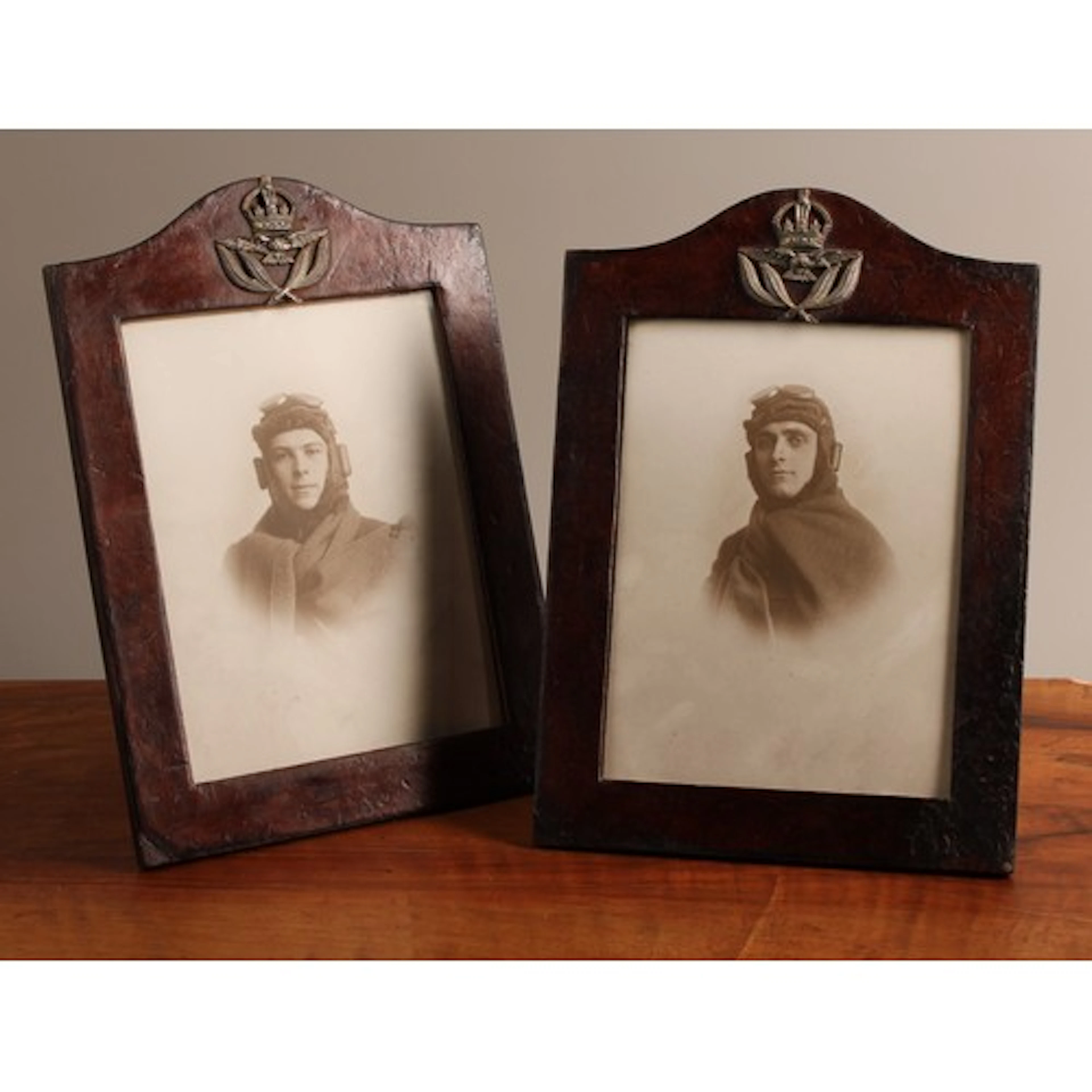 A pair of framed WW1 Royal Flying Corps/Royal Air Force pict...